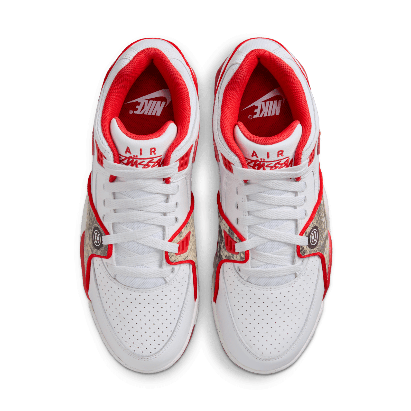 Nike Air Flight 89 Low SP Stussy White Habanero Red - FD6475-101