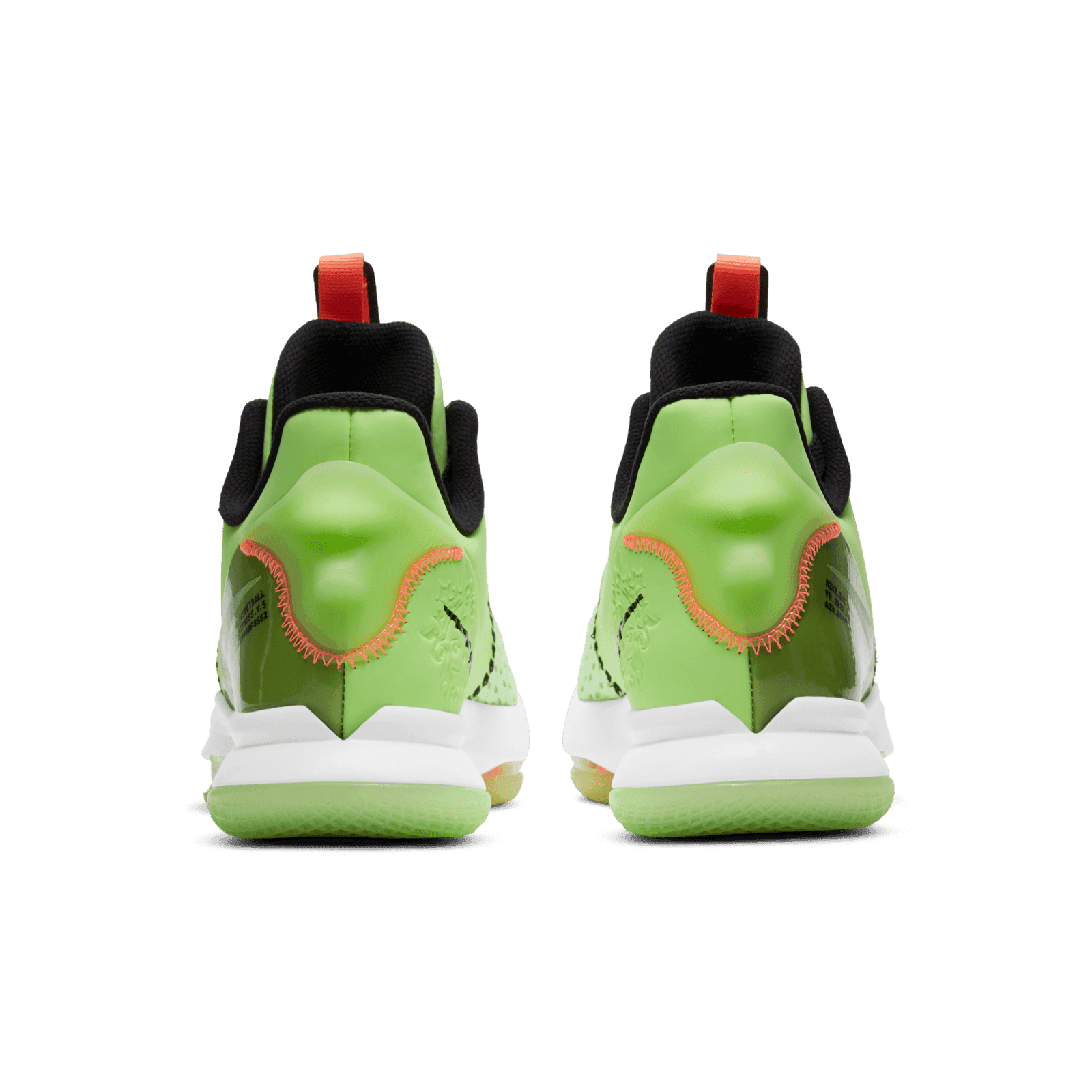 Nike Mens Lime Glow LeBron Witness 5 CQ9380-300 Basketball Shoes Size US 12 Nike Lebron Witness 5 V Grinch Lime Glow Shoes CQ9380-300  main image 4