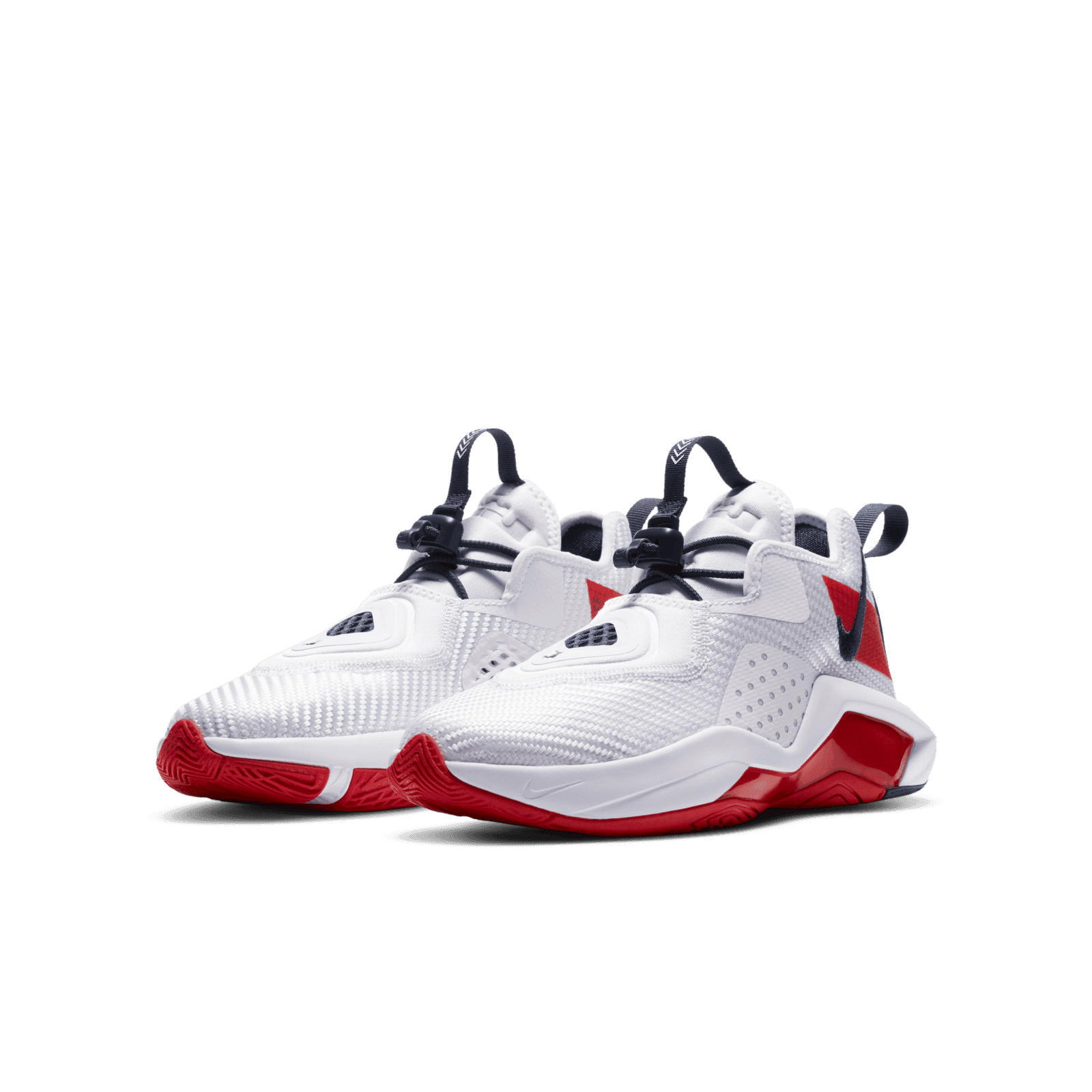 Nike LeBron Solder 14 White University Red (GS) - CN8689-100