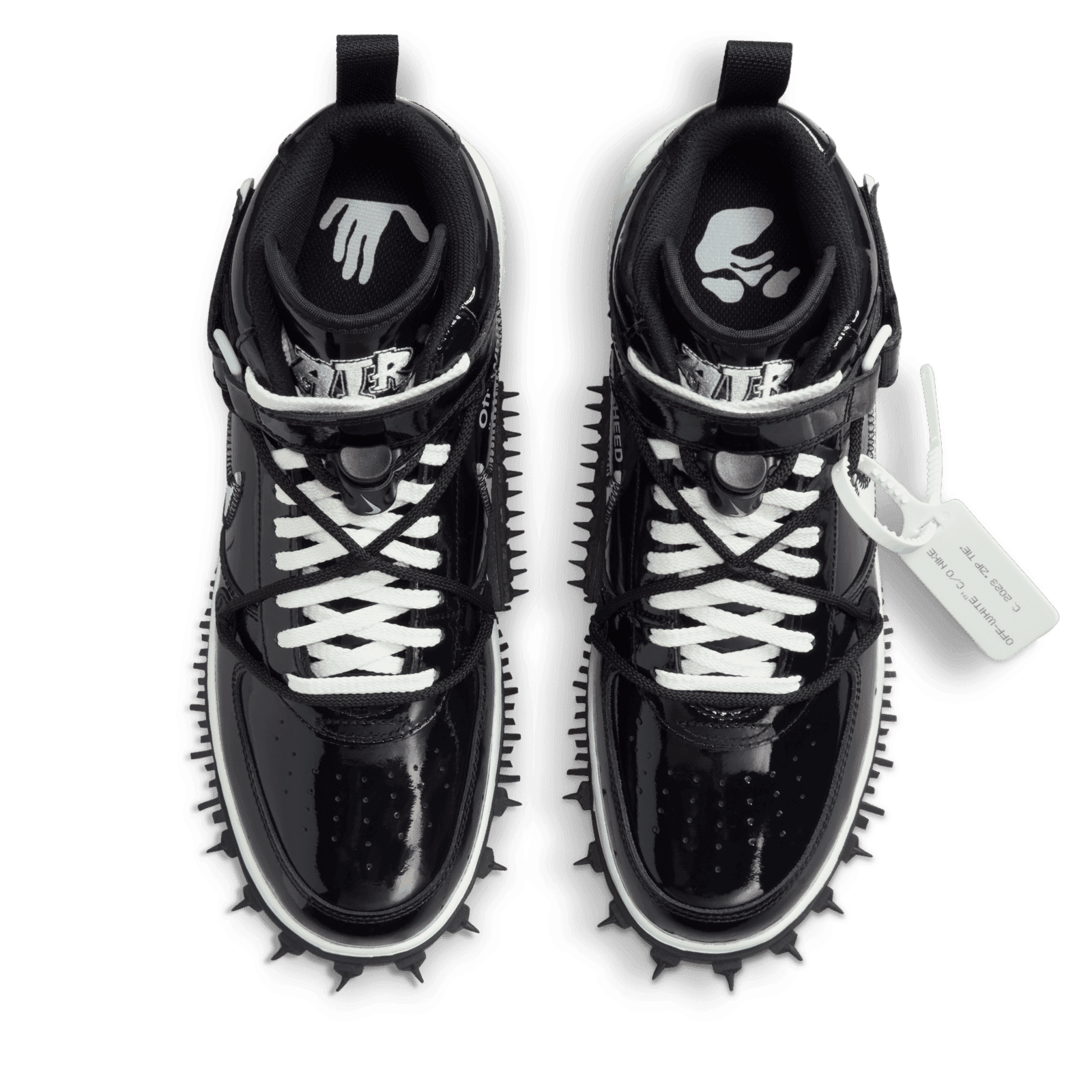 Nike Air Force 1 Mid Sheed Off-White Black White - DR0500-001 Nike Air Force 1 Mid Sheed Off-White Black White - DR0500-001