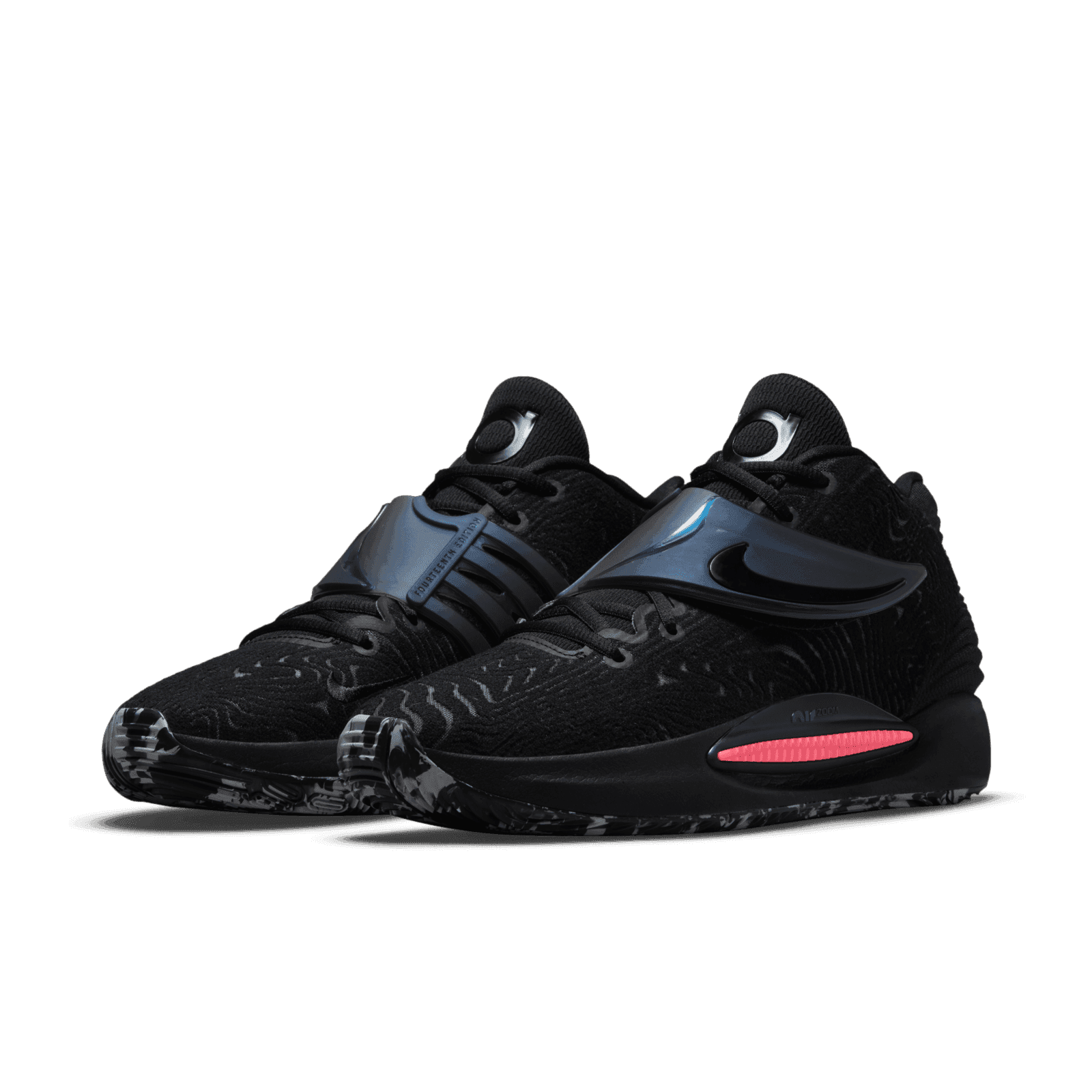 Nike KD 14 Seasonal Black Laser Crimson - DC9379-001