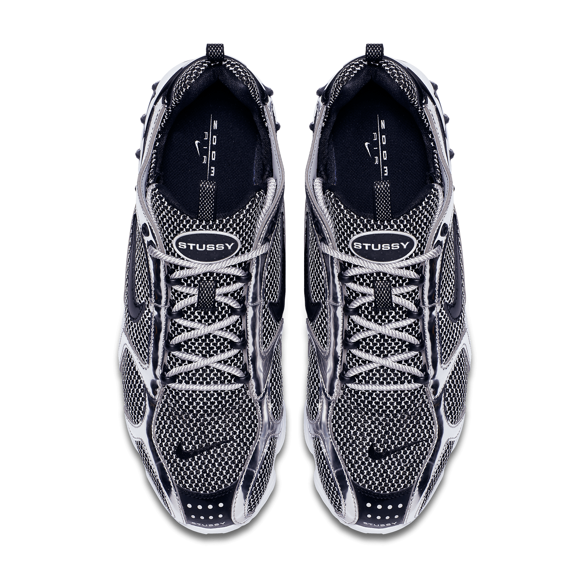 Nike x stüssy air zoom spiridon cage 2 pure platinum best sale