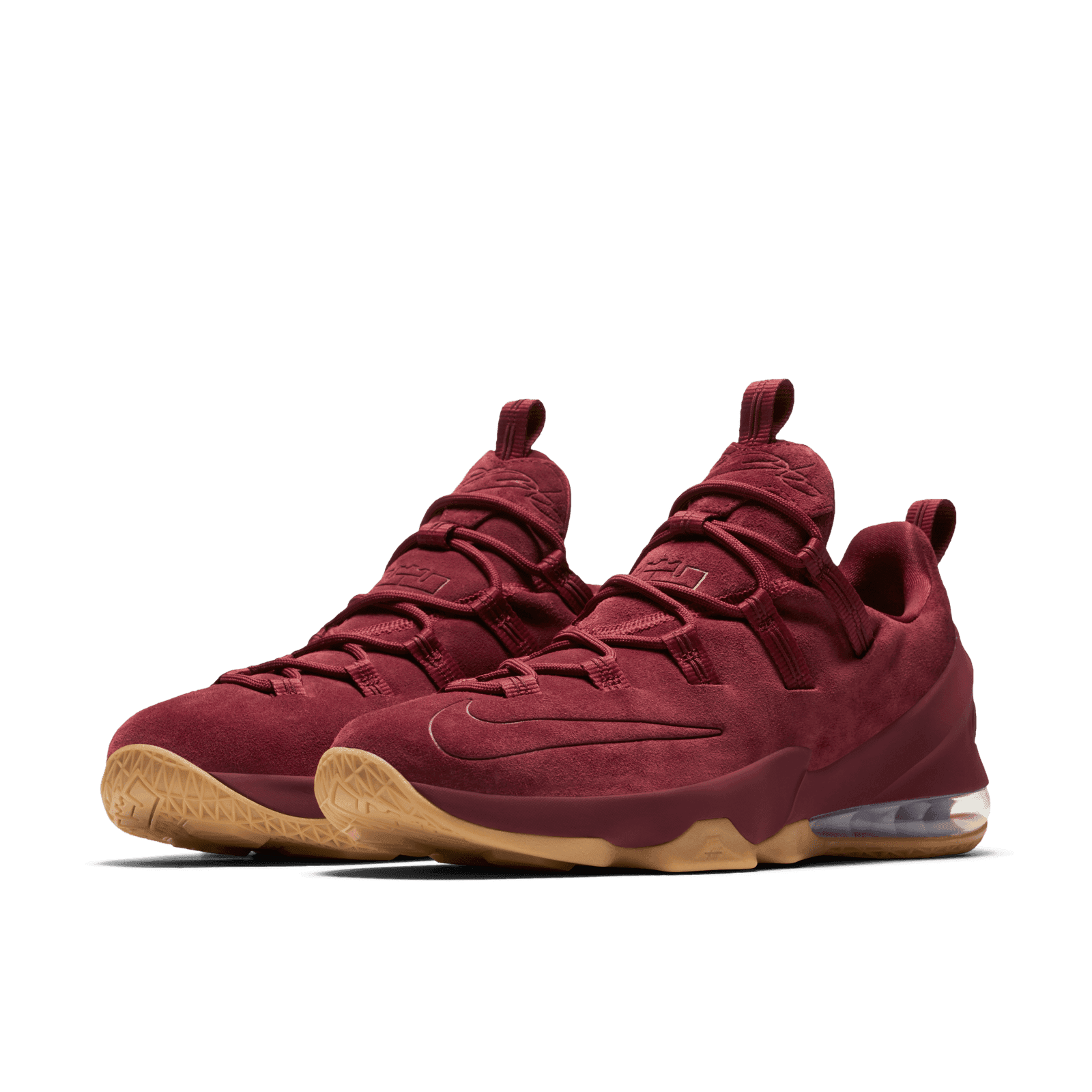 Nike LeBron 13 Low Team Red Gum AH8289 600 Raffles Where to Buy