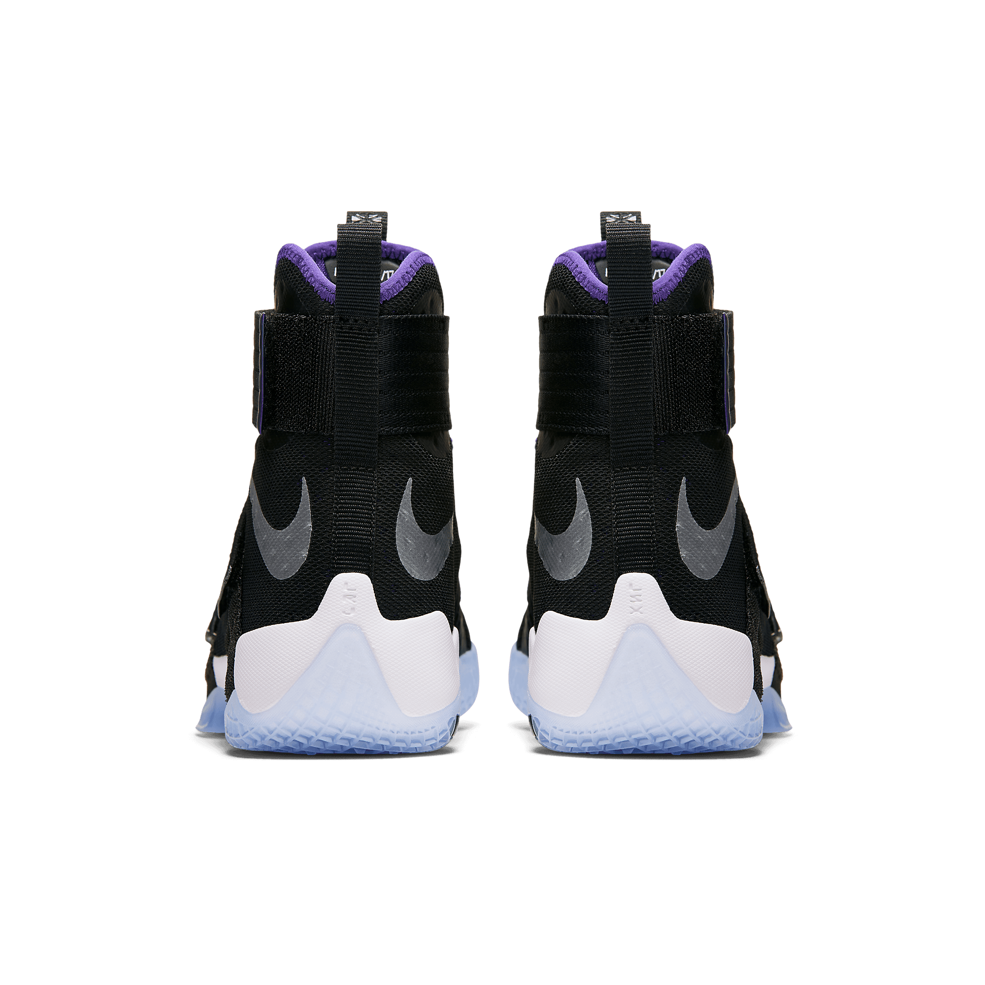 lebron soldier 10 purple and black