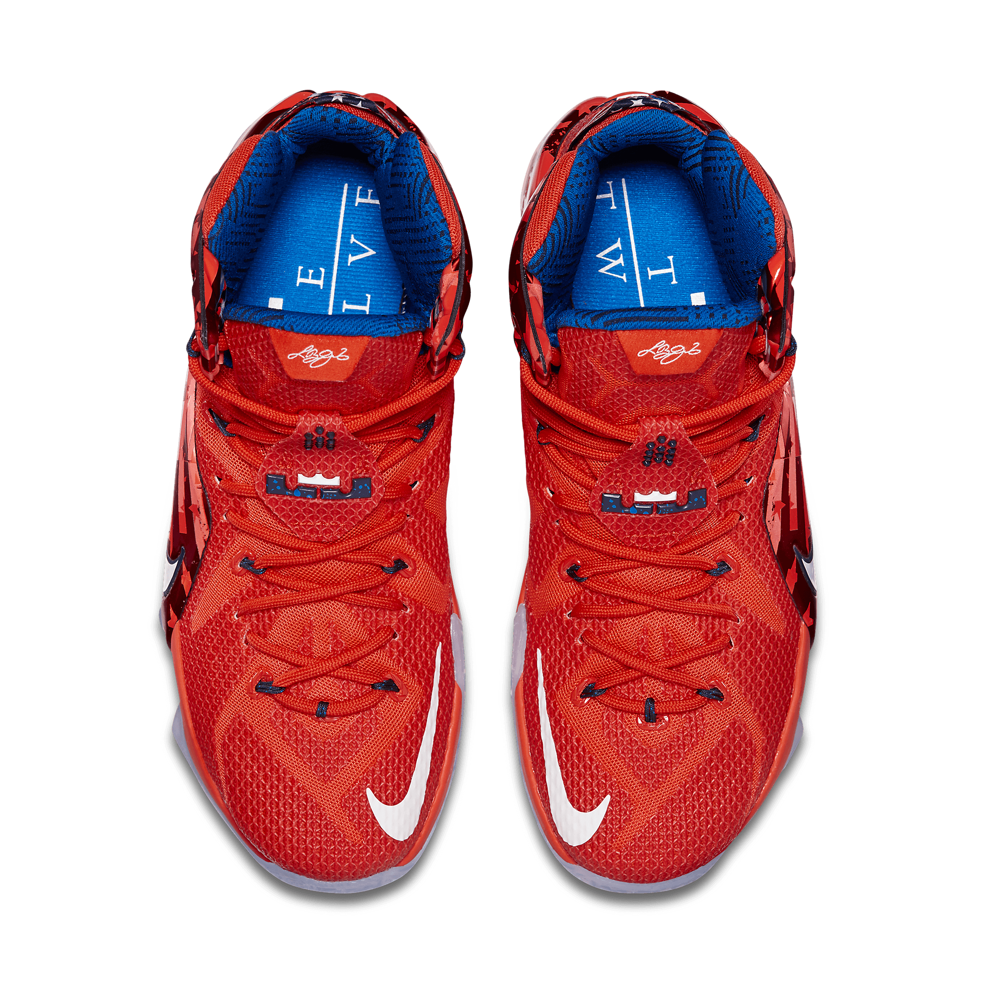 Nike LeBron 12 Independence Day - 684593-616 Raffles & Where