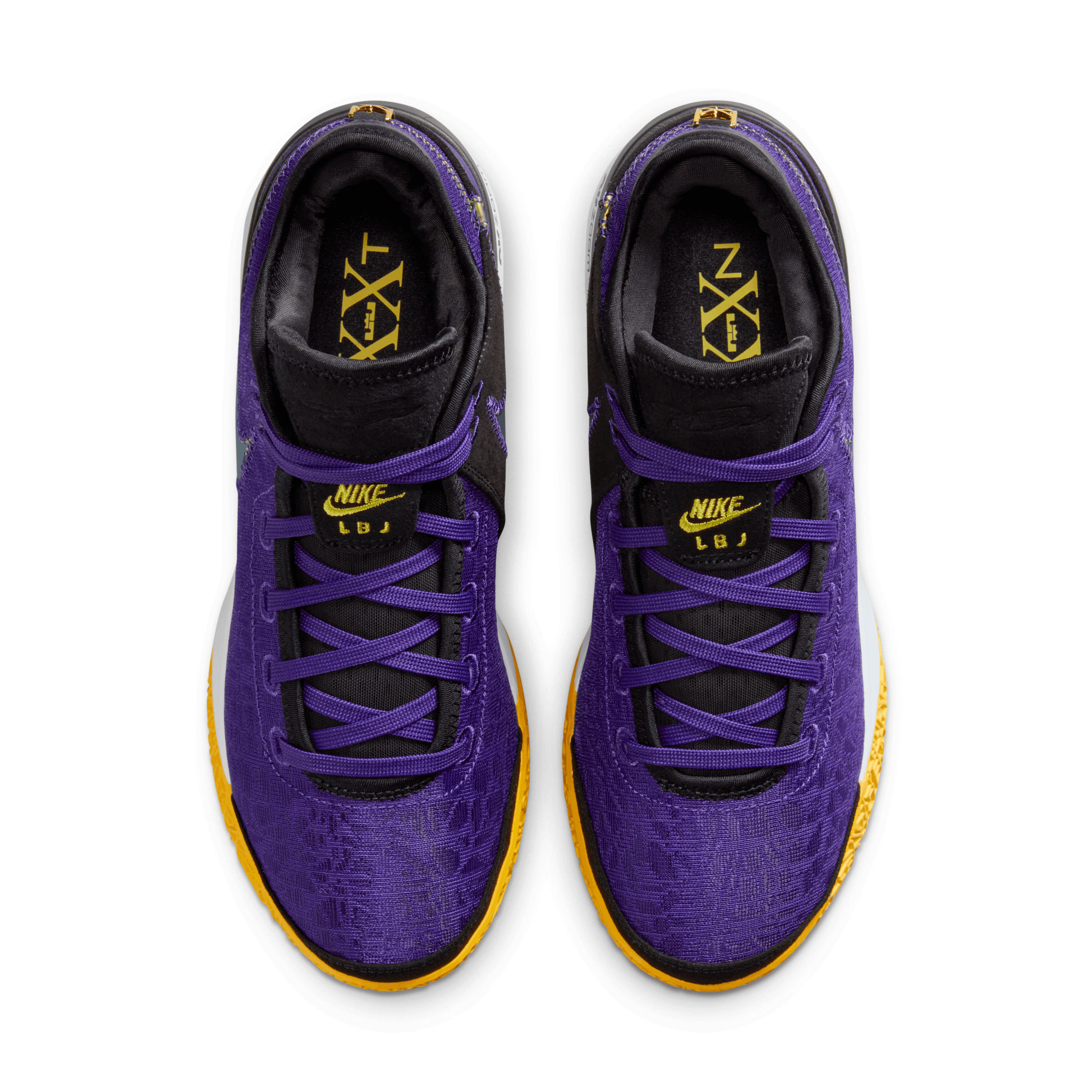 シューズ(男性用) NIKE LEBRON NXXT GEN EP Lakers Nike Lebron James NXXT Gen Lakers Purple Black Gold Shoes ALL