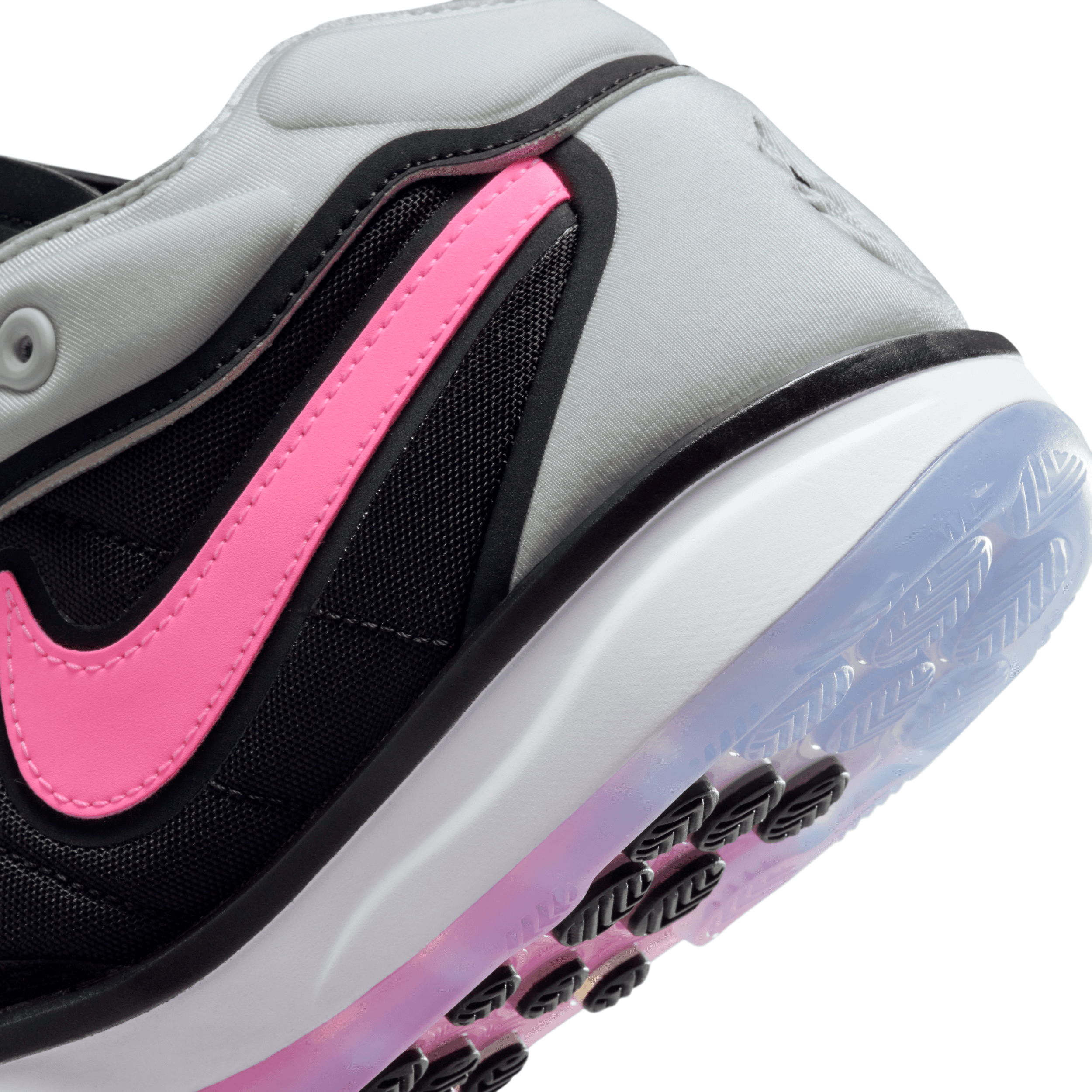 USED Nike Air Zoom GT Hustle 2 Fundamental Black Pink Foam DJ9405-004 Size 13 Size 12 - Nike Air Zoom GT Hustle 2 Fundamental for sale  main image 4