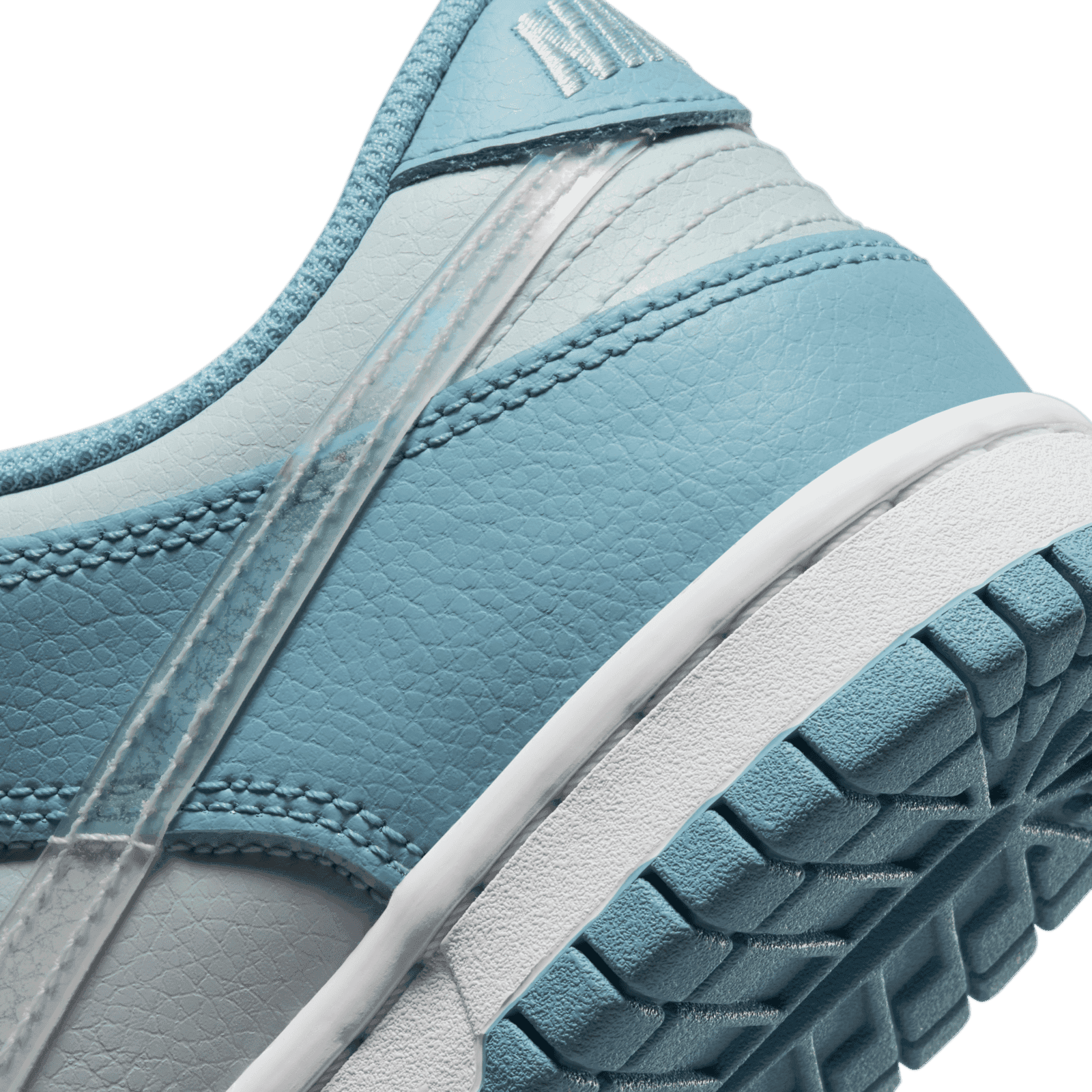 nike dunk blue clear swoosh