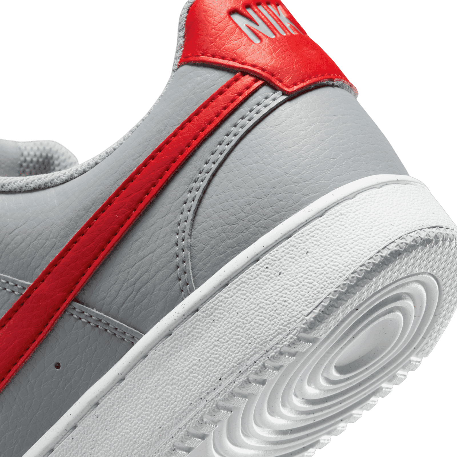 Size 11.5 - Nike Court Vision Next‎ Nature Low Wolf Grey University Red NEW Nike Men Court Vision Lo Next Nature Wolf Grey  main image 2