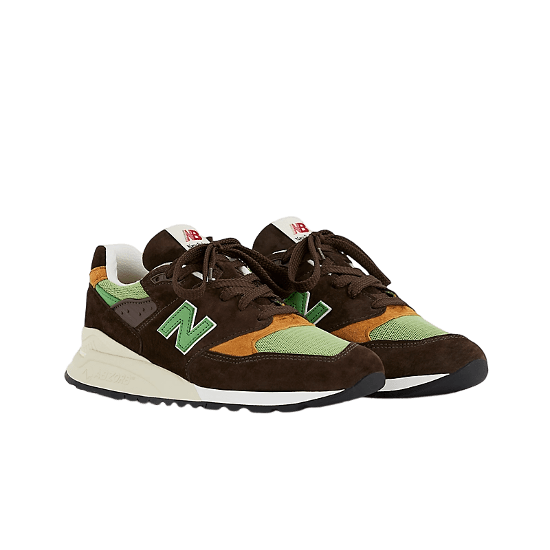 New Balance 998 Made in USA Brown Green - U998BG Raffles
