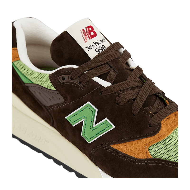 New Balance 998 Made in USA Brown Green - U998BG Raffles