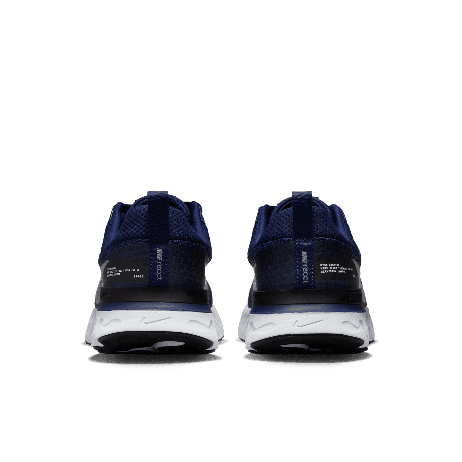 Nike React FK3 Infinity Run DZ3014-401 Shoes Blue Navy Athletic Sneakers Mens 9 Running Shoes Nike React Infinity Run Fk 3 college navy-mtlc  main image 3