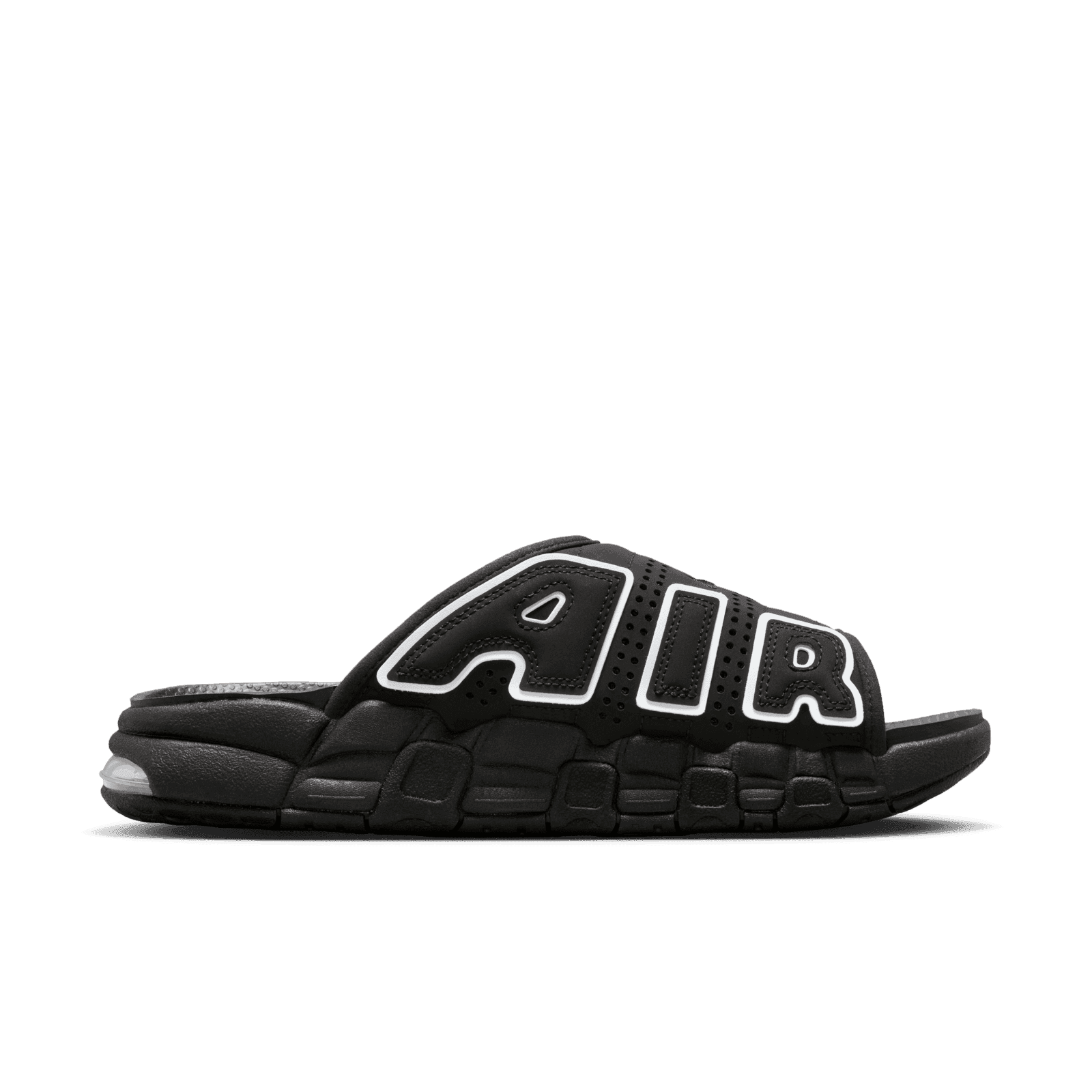 Nike Air More Uptempo Slide 'Black - Black Sole' - DV2137-001