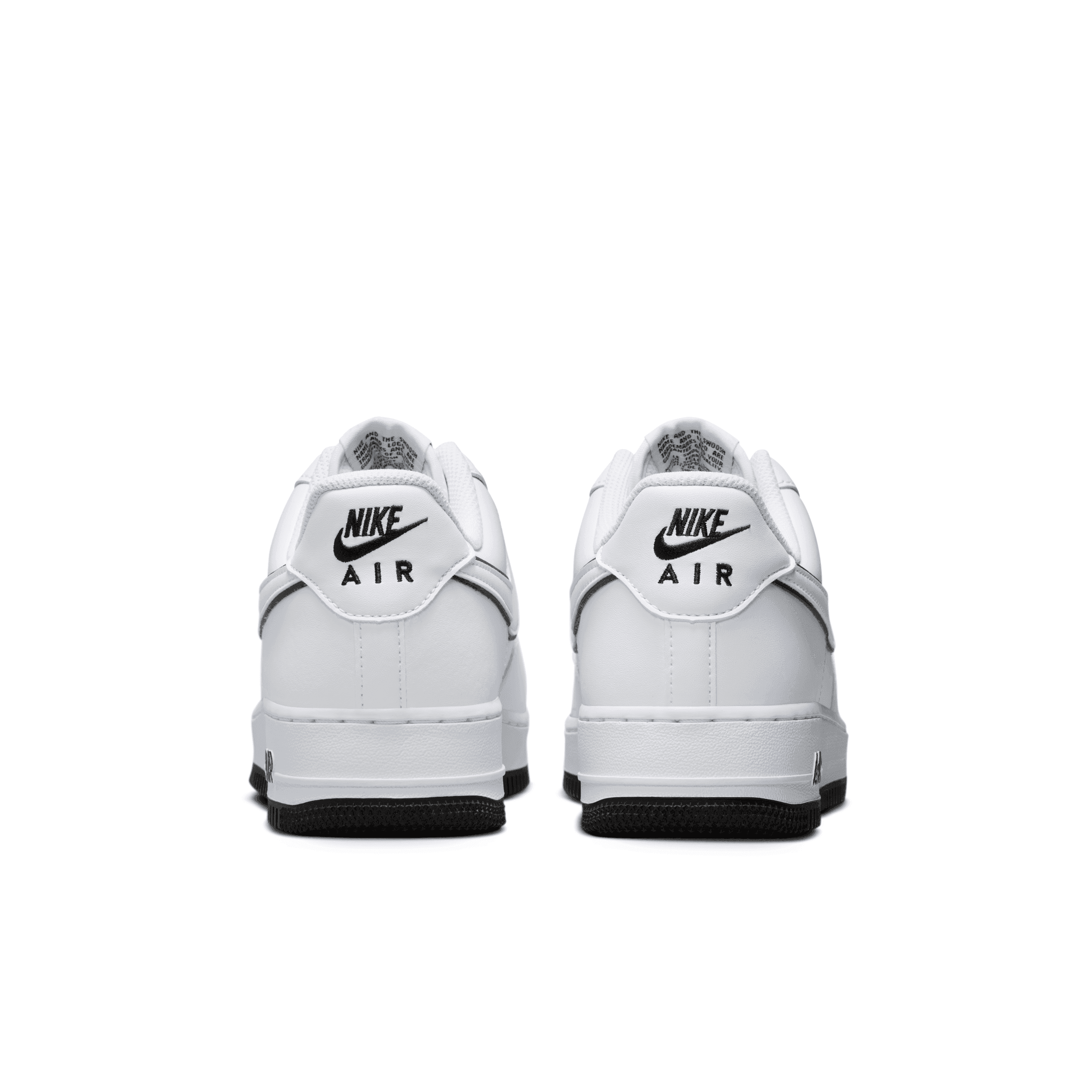 Nike Air Force 1 \'07 Low White Black Outline Swoosh Men 10.5 DV0788-103 Sneakers ❗️ Sold out ❗️ Nikе Air Force 1 Low White Black Outline  main image 4