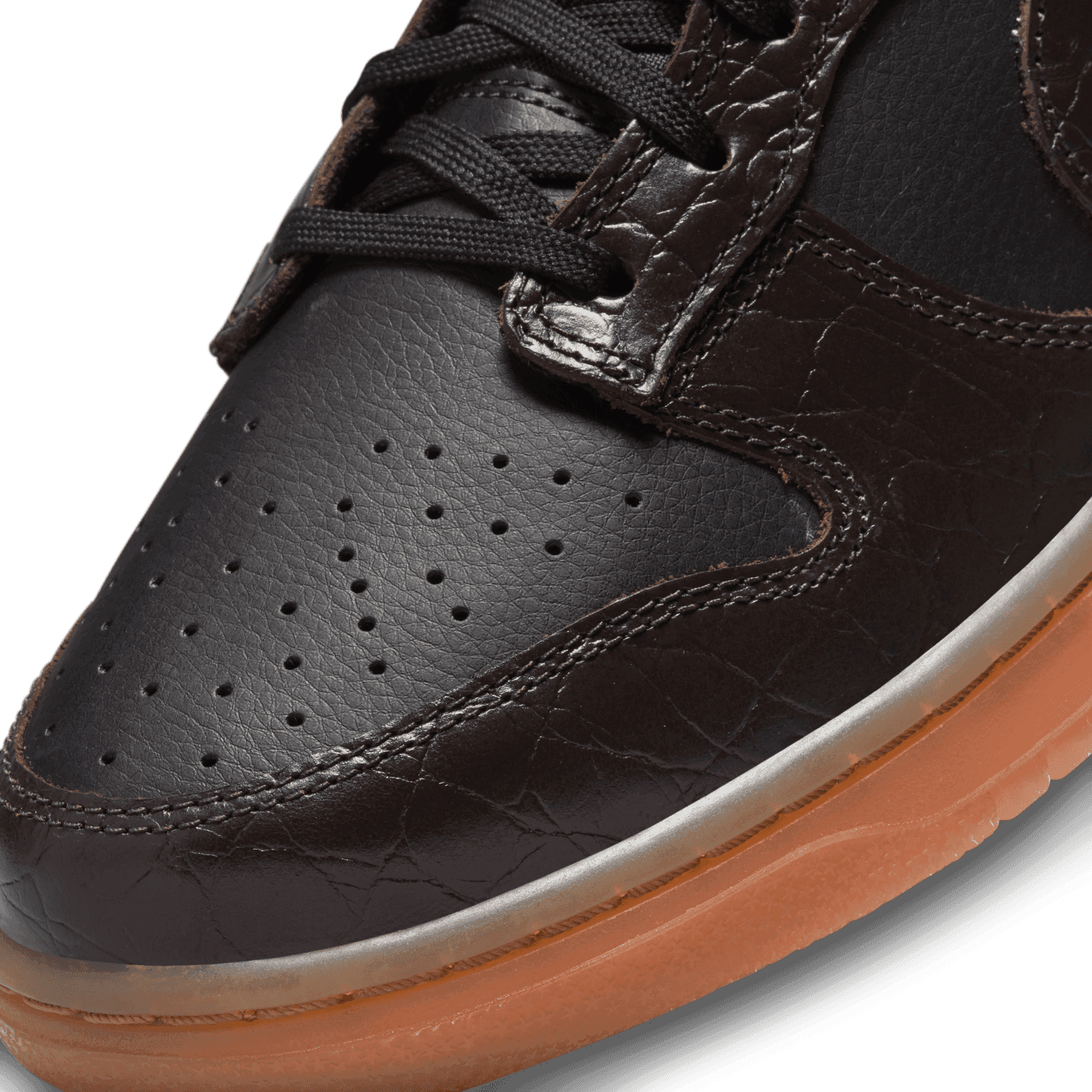 Brown Croc Accents This Nike Dunk Low