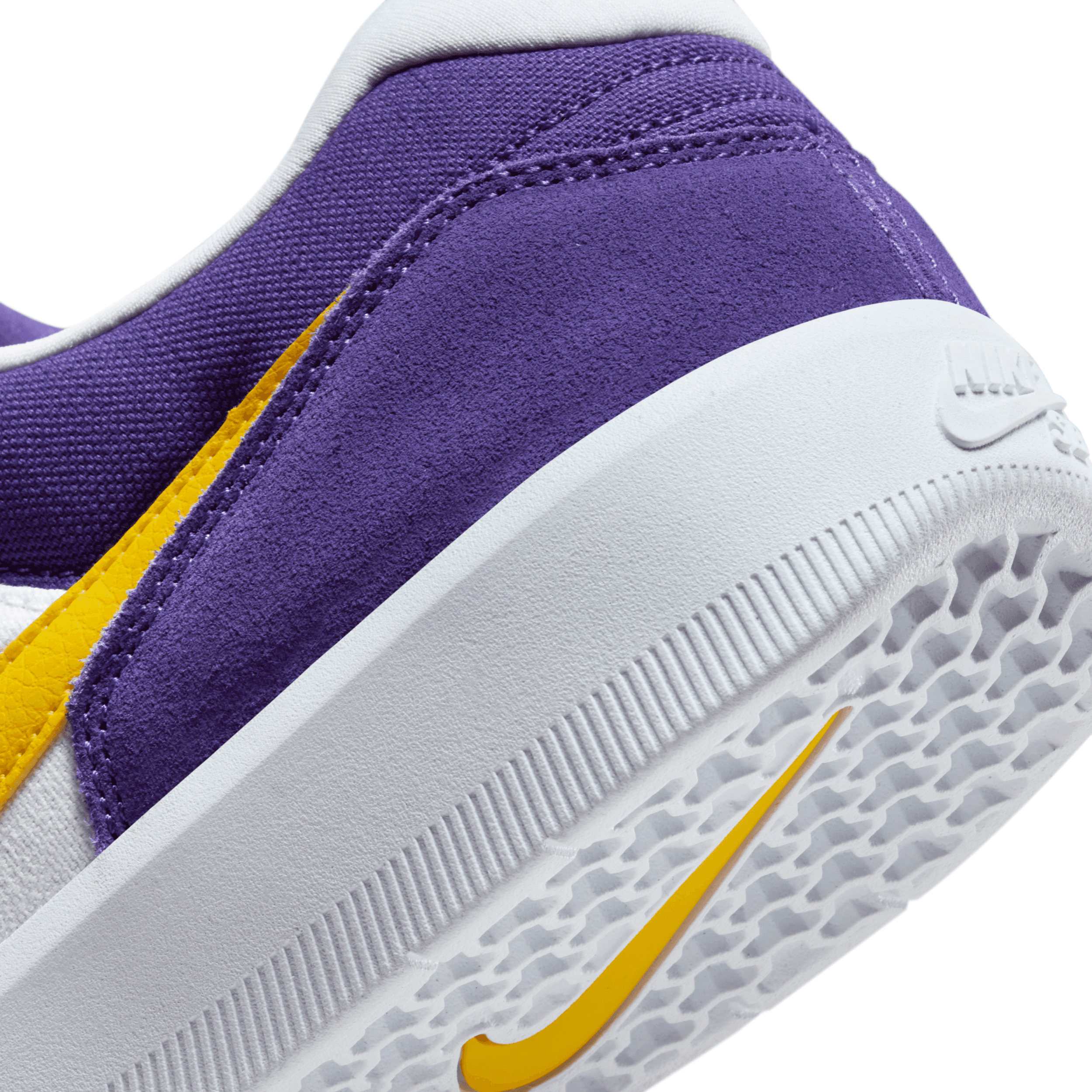 Nike SB Force 58‎ Skate Shoes, Court Purple/White/White/Amarillo DV5477-500 Force 58 Nike SB Womens Shoes in courtpurple-amarillo-white  main image 3