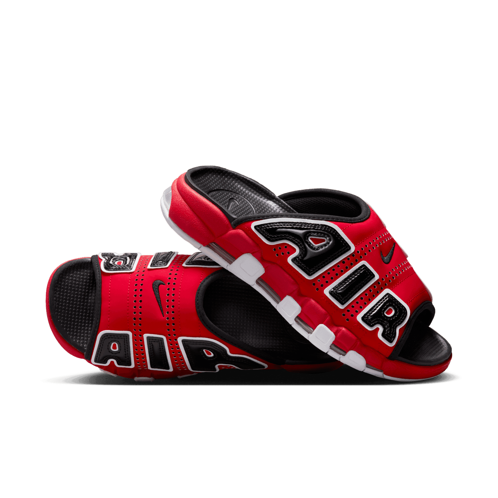 Nike Air More Uptempo Slide 'Bulls' FJ6035-600 Raffles Where