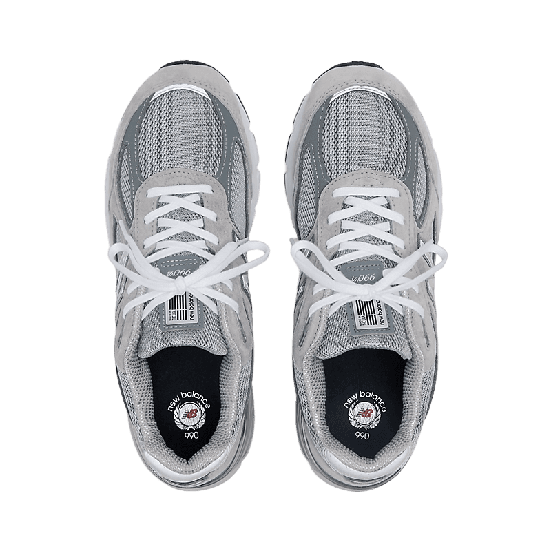 New Balance 990v4 Made in USA Grey Silver - U990GR4