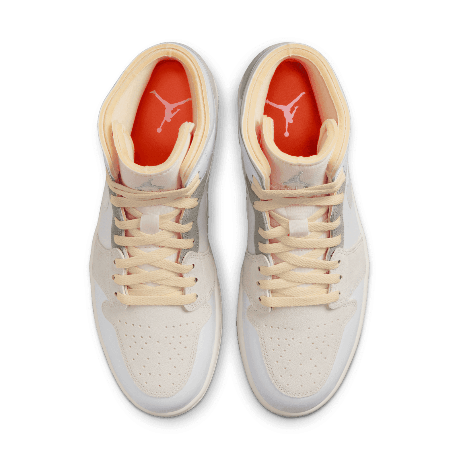 Jordan 1 Mid SE Craft Inside Out White Grey - DM9652-100