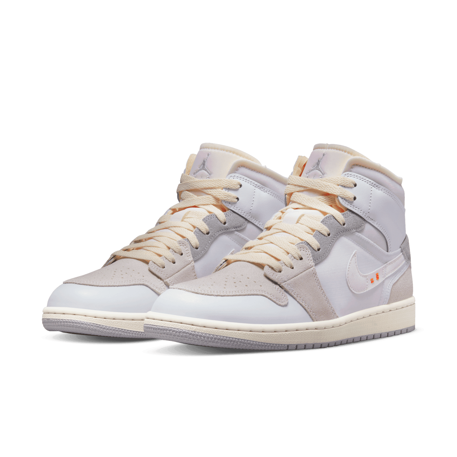 Jordan 1 Mid SE Craft Inside Out White Grey - DM9652-100