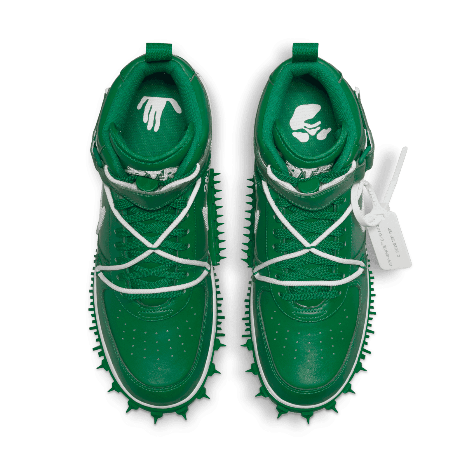 Nike Air Force 1 Mid Off-White Pine Green - DR0500-300 Raffles and Release  Date