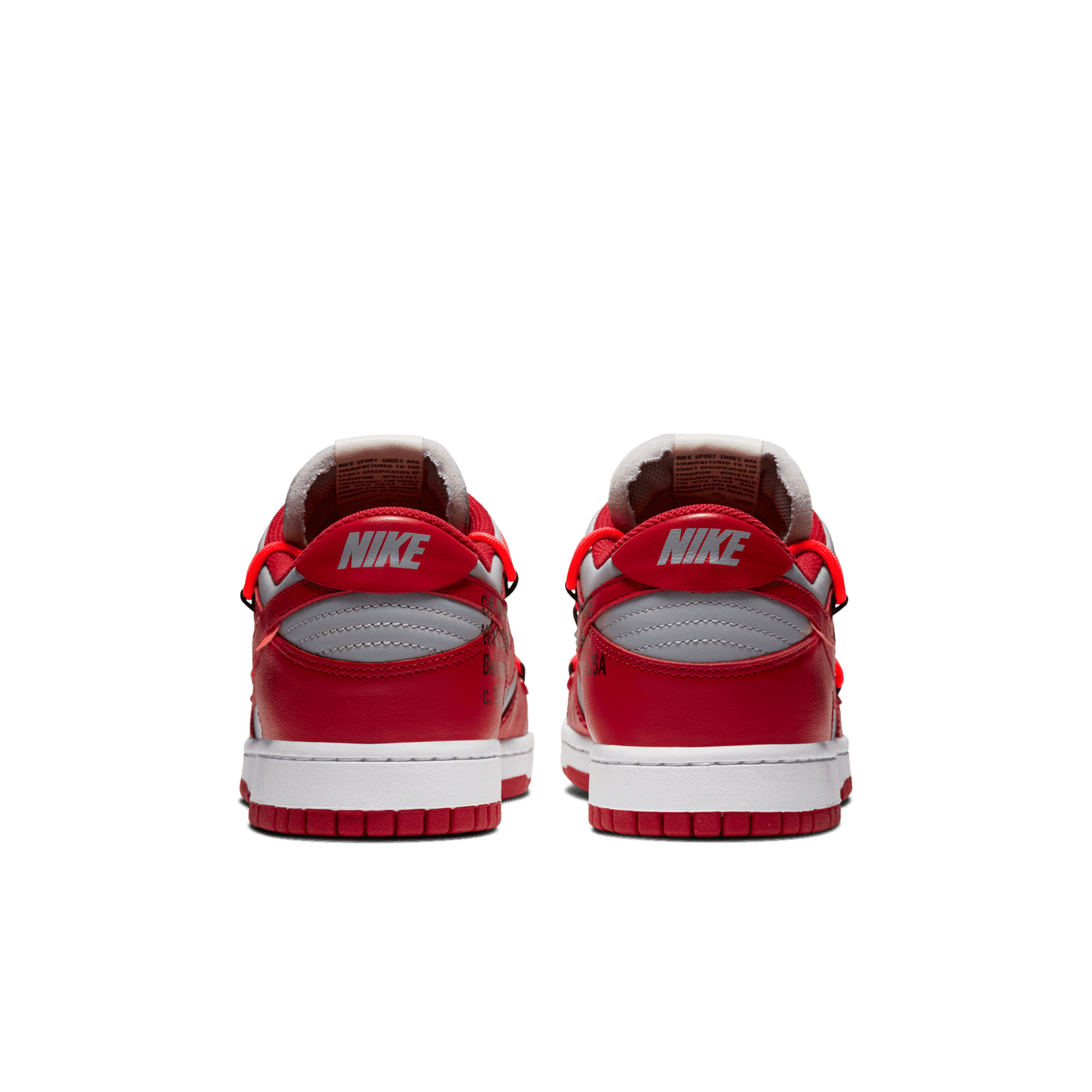 Nike Dunk Low Off White University Red CT0856 600 Raffles and