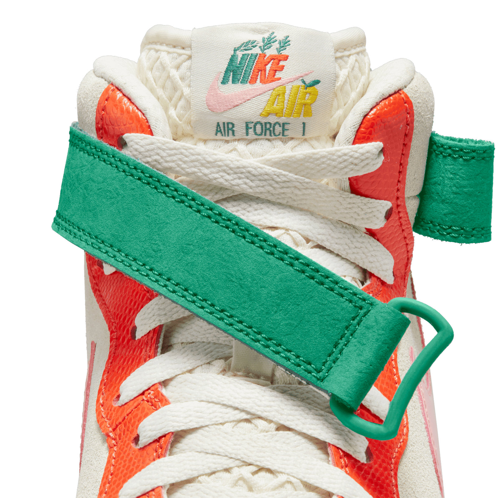 nike air force 1 high white vivid orange