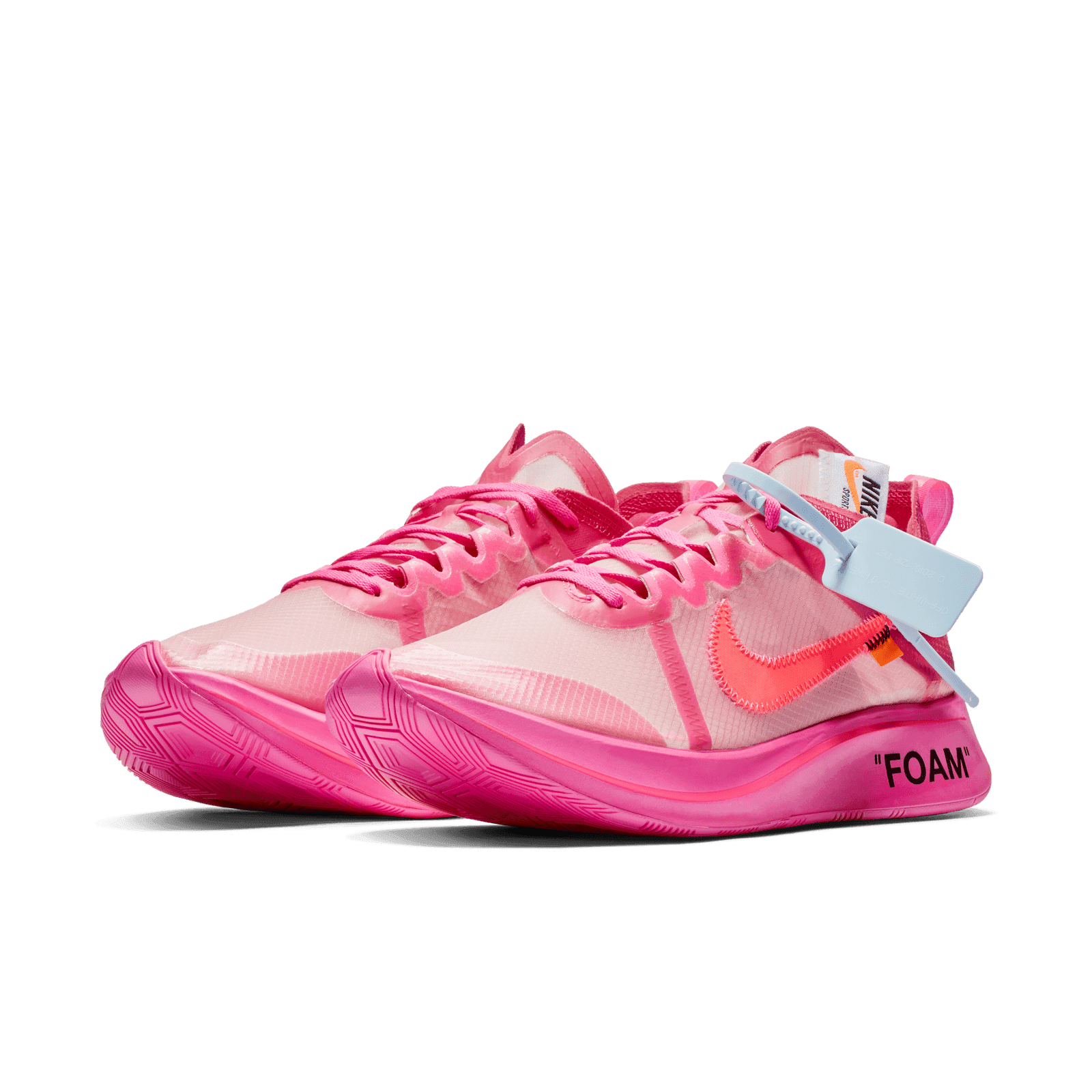 off white tulip pink