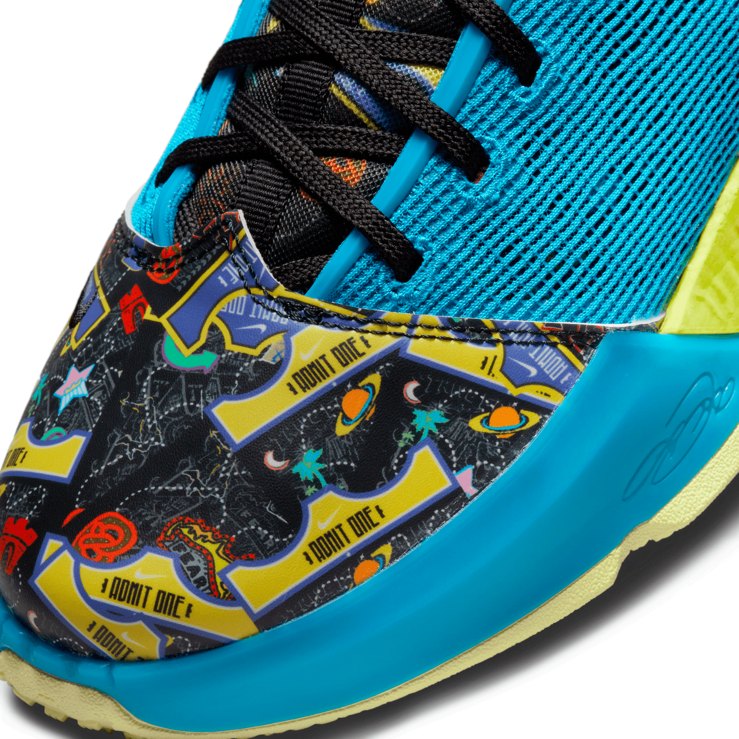 Nike LeBron 19  LeBronival‎ Blue Citron Tint DM1058-500 Men Size 11.5 Nike LeBron 19 Low Shoes  main image 2
