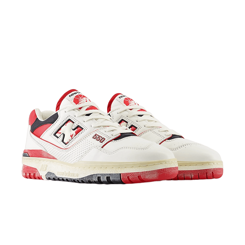 スニーカー New Balance 550 Vintage Pack Team Red BB550VGA New Balance 550 Vintage Pack Team Red Men's - BB550VGA - US