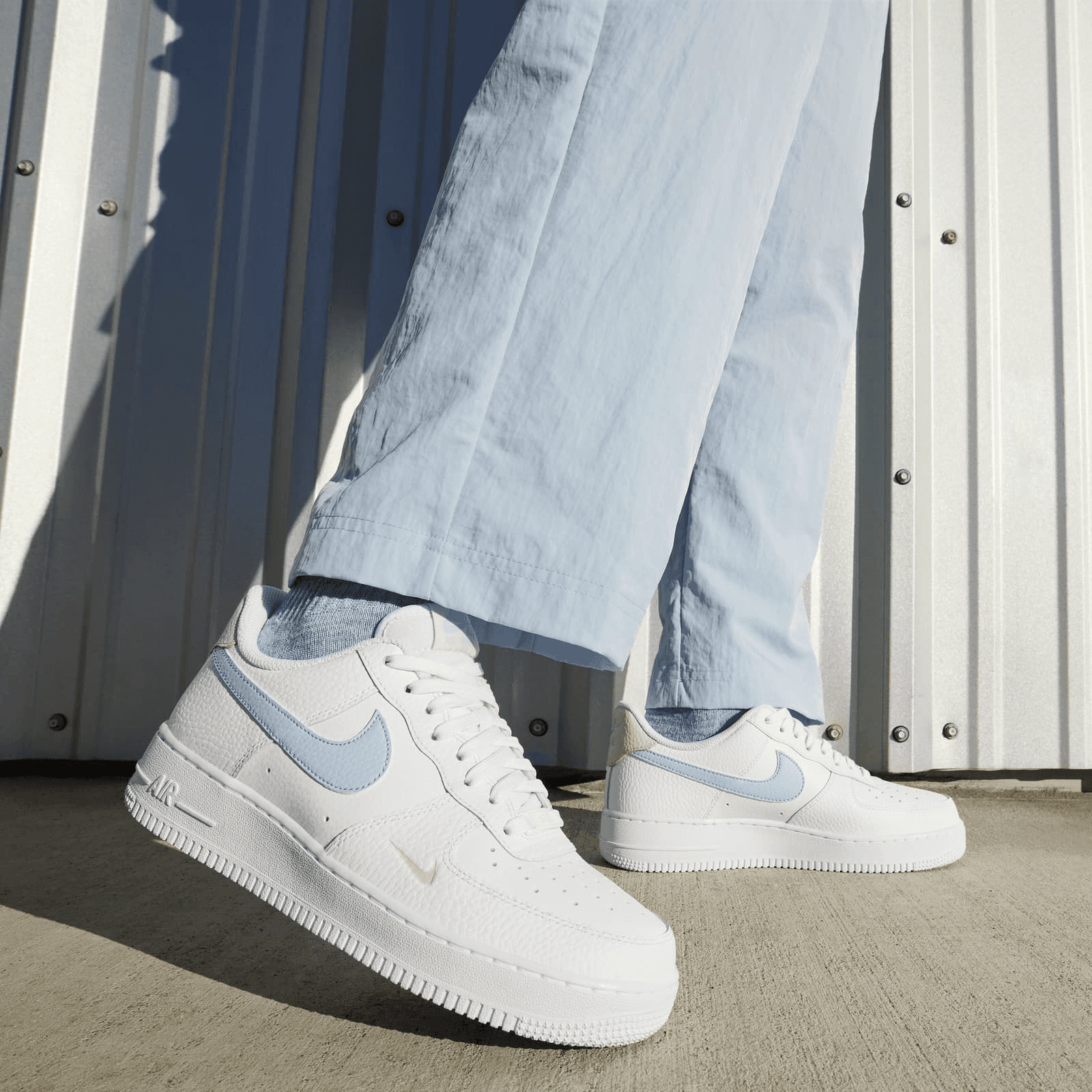 Air force 1 white light armory blue online