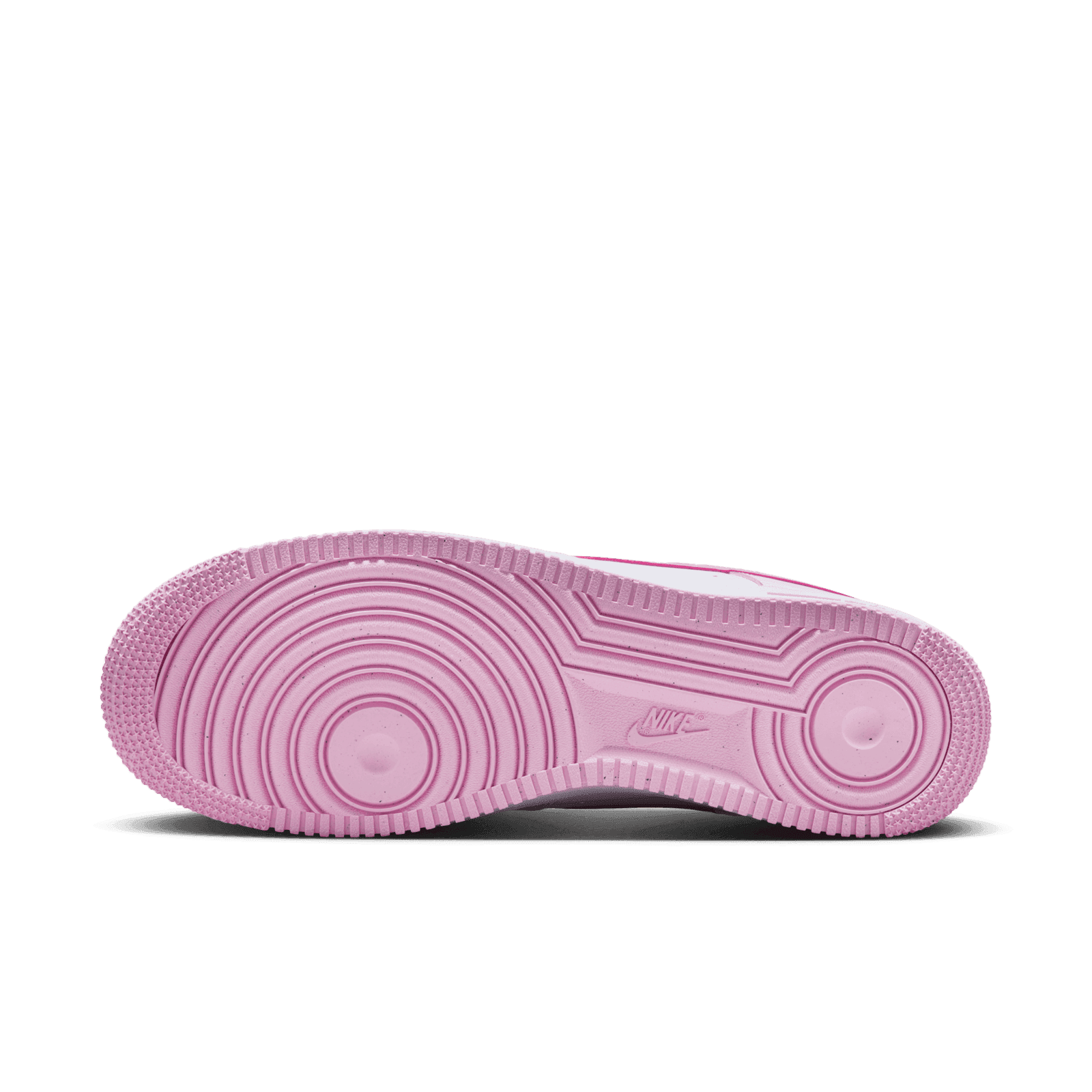 White nikes with pink soles sale