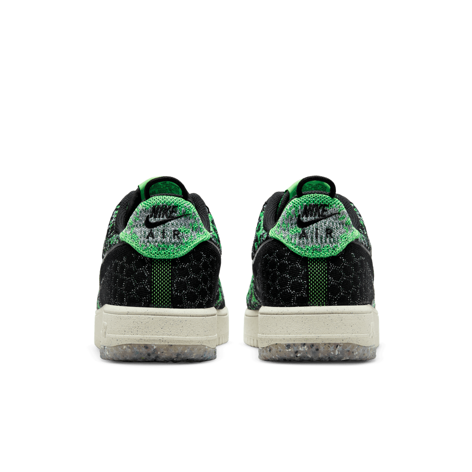 Nike Air Force 1 Crater Flyknit NN Black Scream Green