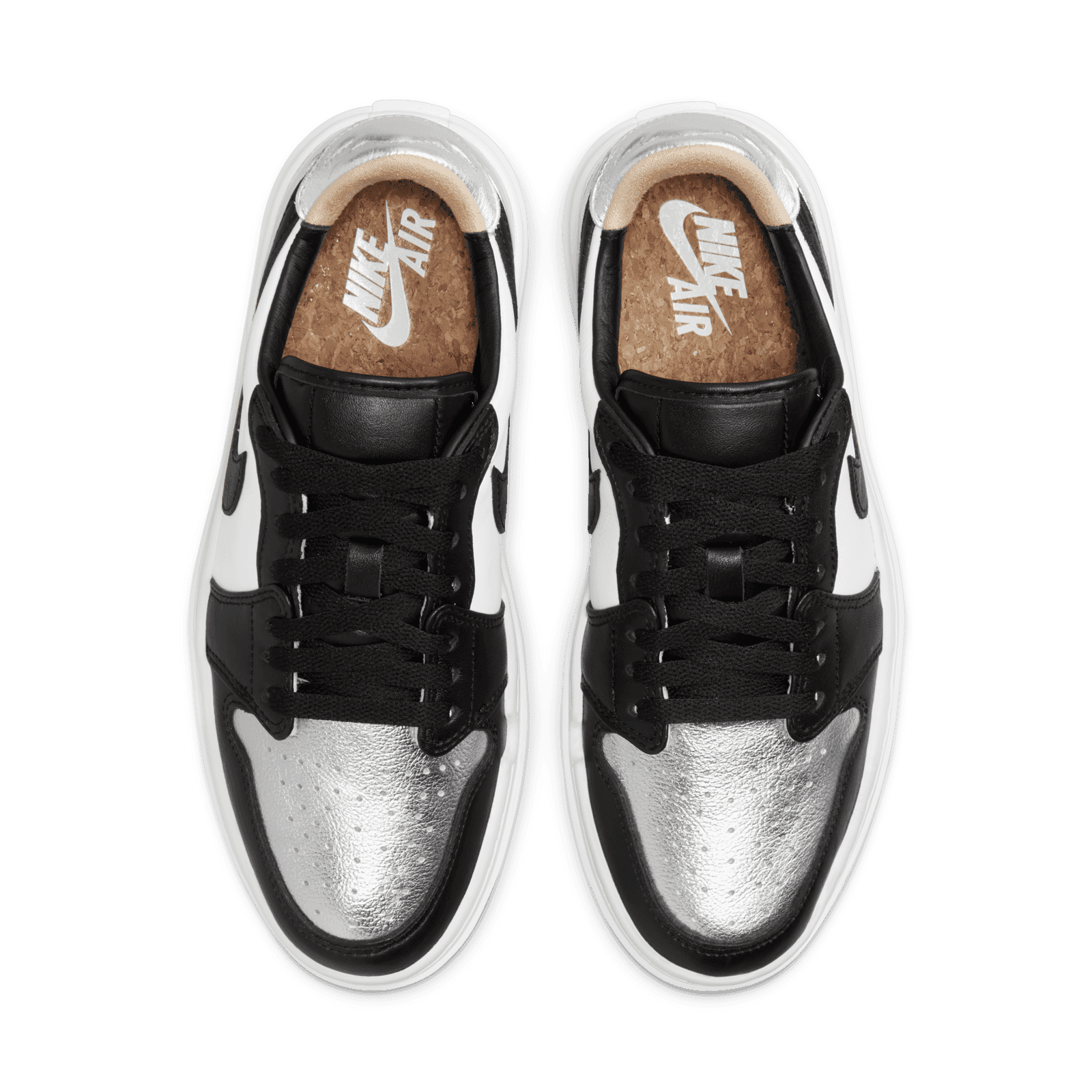 nike air jordan 1 low silver toe