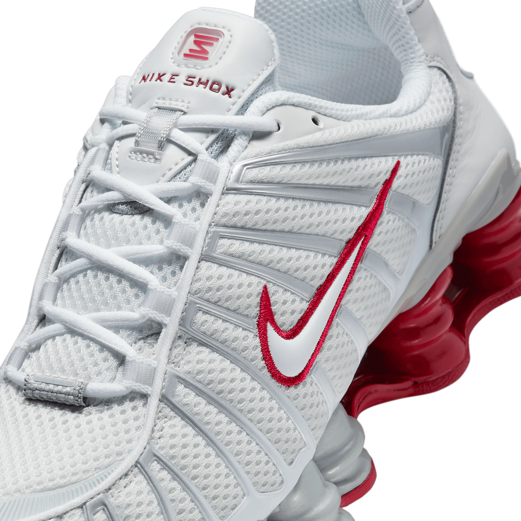 靴 NIKE W SHOX TL PLATINUM TINT/LLIC Nike Shox TL Low Metallic Platinum Blue Tint W - FQ2775-001
