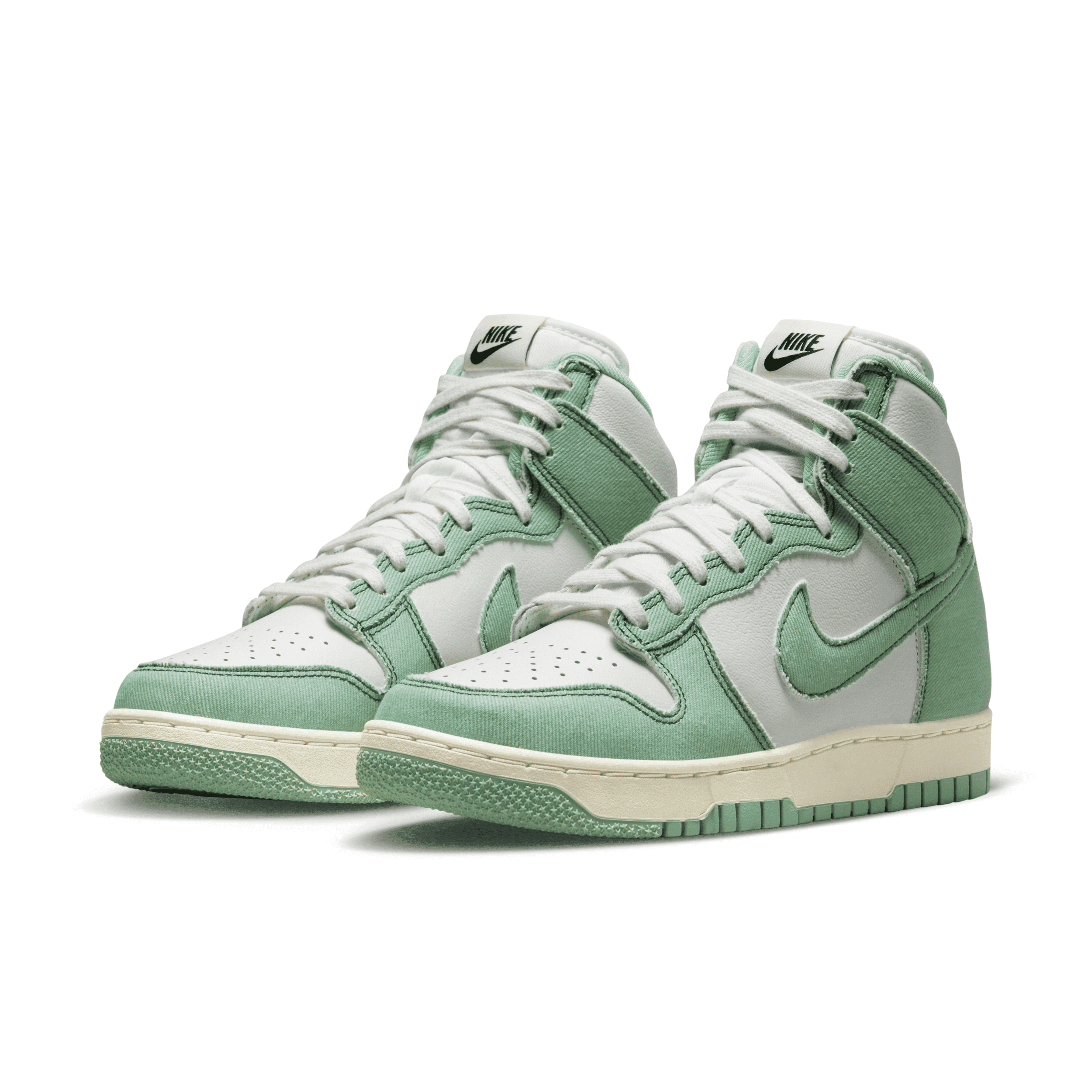 Nike Dunk High 85 Green Denim - DV1143-300 Raffles & Where to Buy
