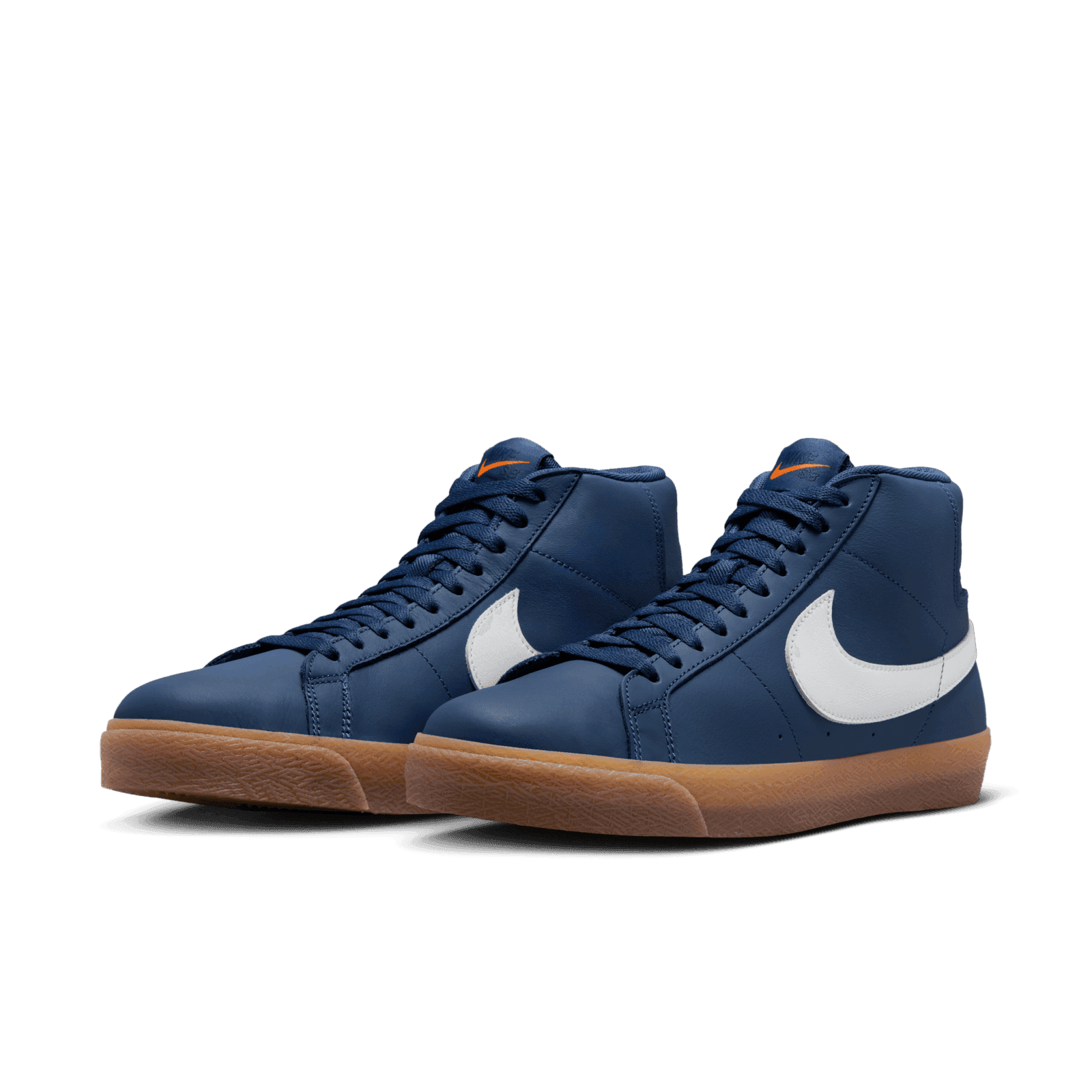 Nike SB Zoom Blazer Mid ISO Orange Label Navy Gum - FJ1680