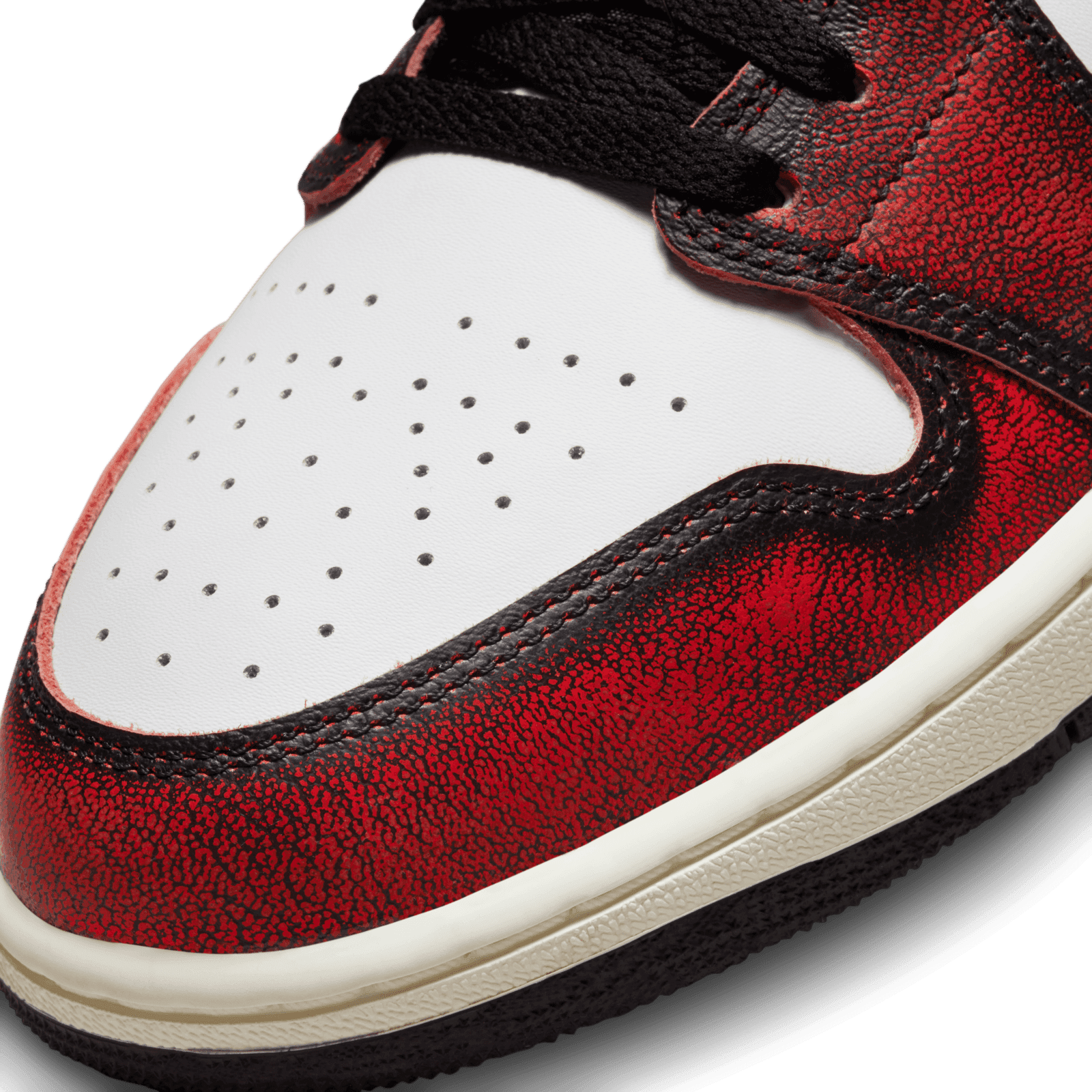 Mens Size 9.5 Nike Air Jordan 1 Mid Wear-Away Chicago Shoes Red Black DV9456-006 Nike Air Jordan 1 Mid SE Shoes Black Varsity Red White  main image 2