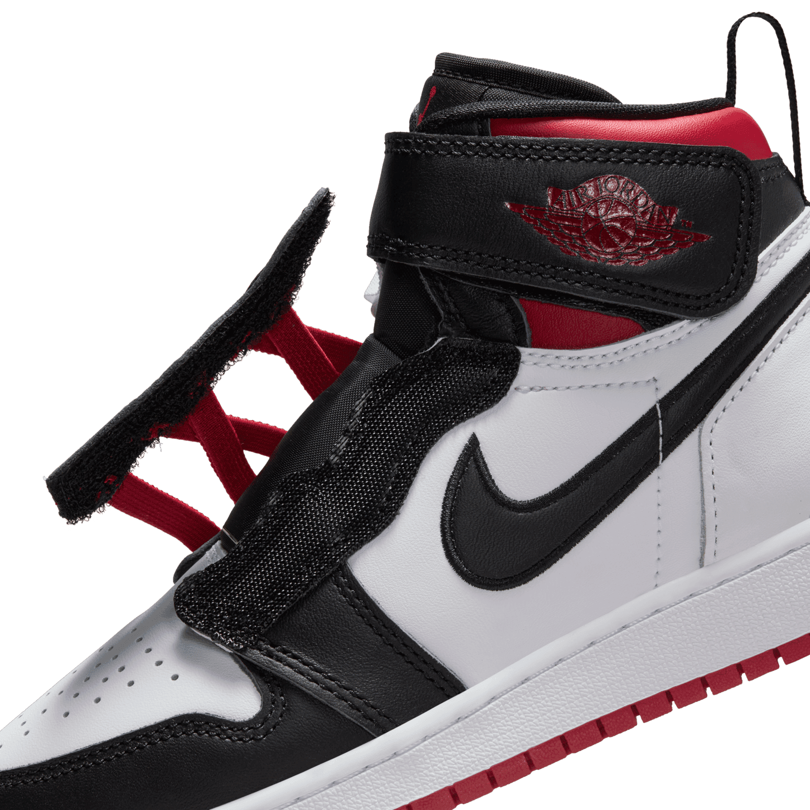 NIKE AIR JORDAN 1 BLACK GYMRED 新品未使用 Air Jordan 1 High FlyEase GS 'Gym Red Black Toe' - DC7986