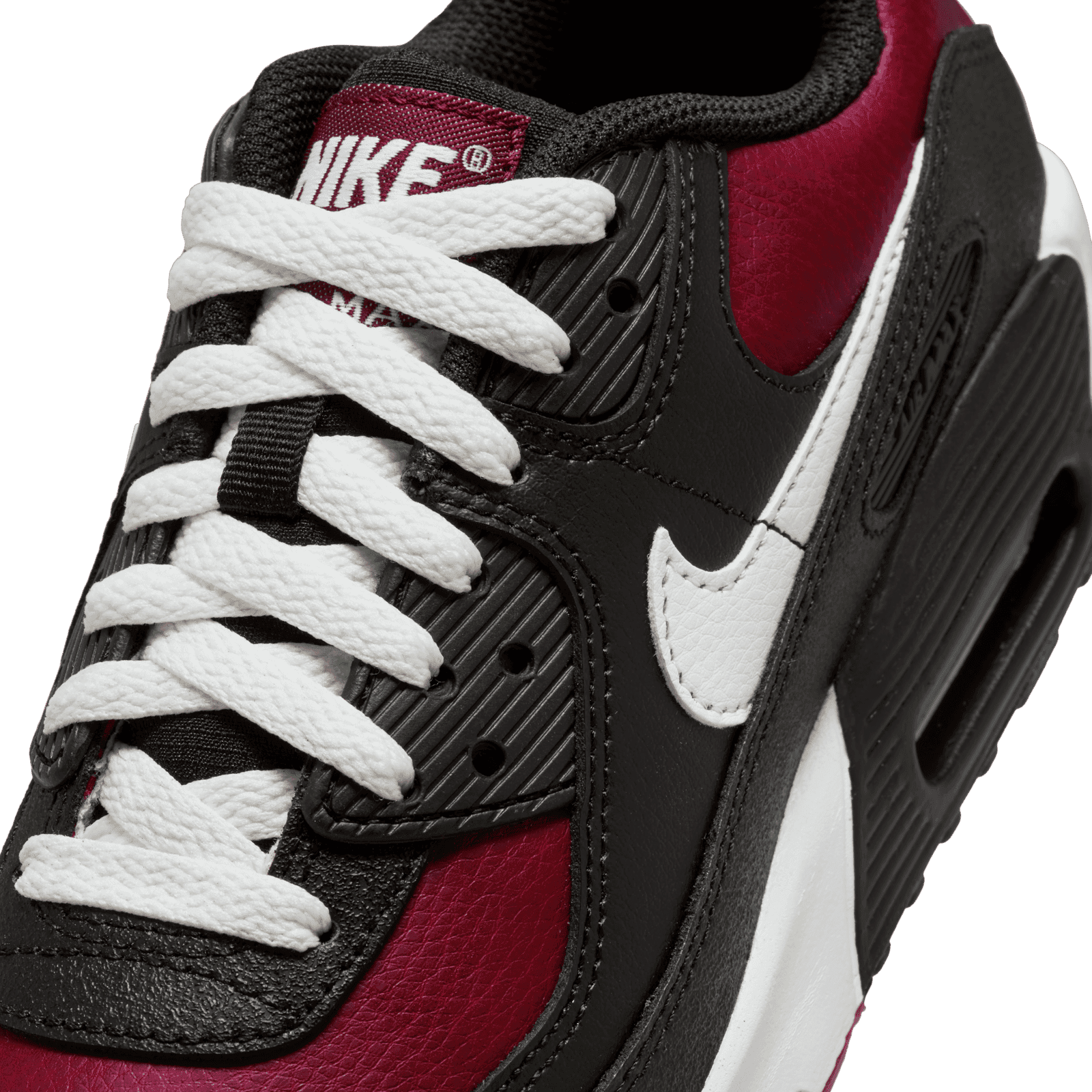 Nike Air Max 90 Leather GS 'Black Team Red' - CD6864-024