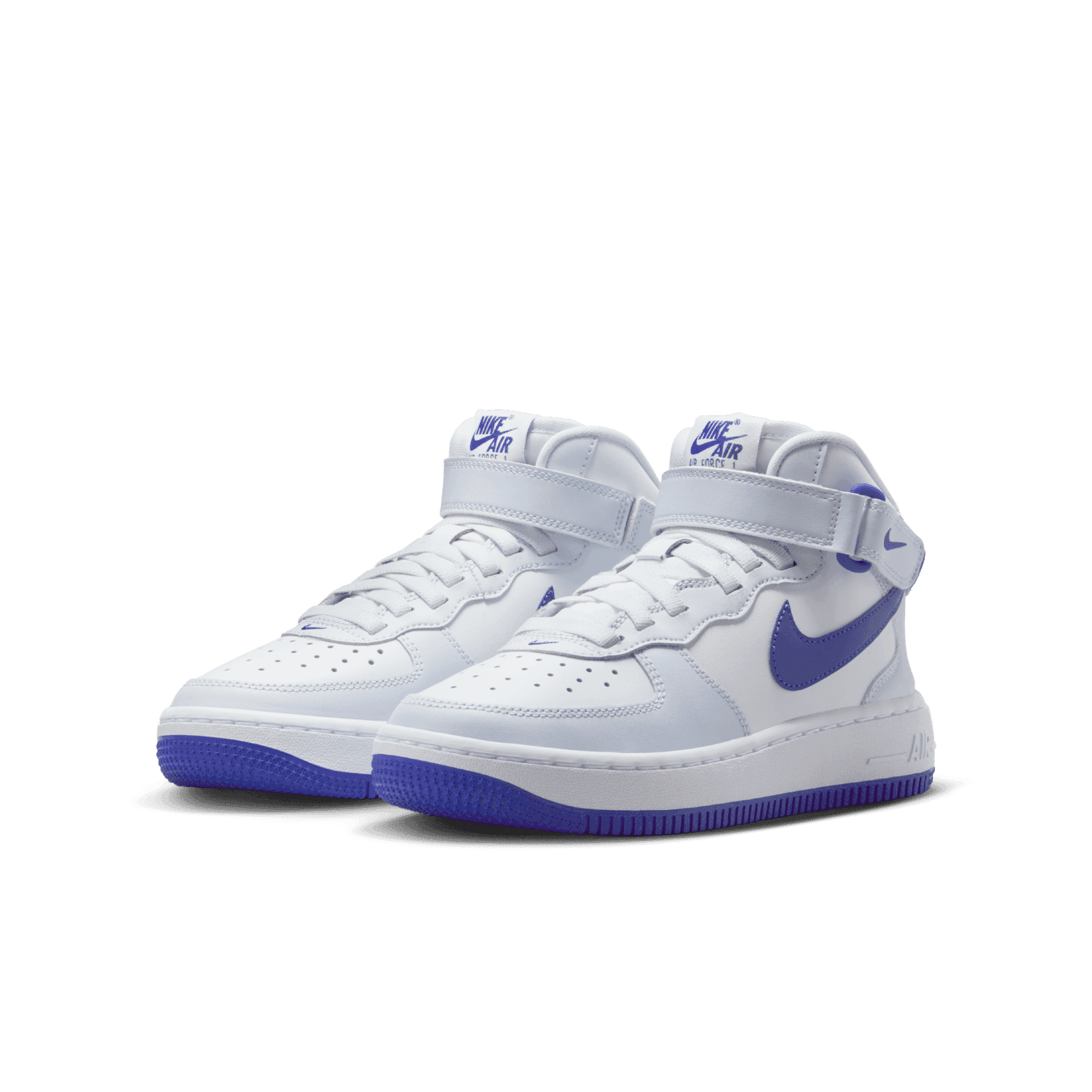 新品 NIKE AIR FORCE 1 MID GS 24cm Nike Air Force 1 Mid EasyOn SE GS 'Football Grey Persian Violet
