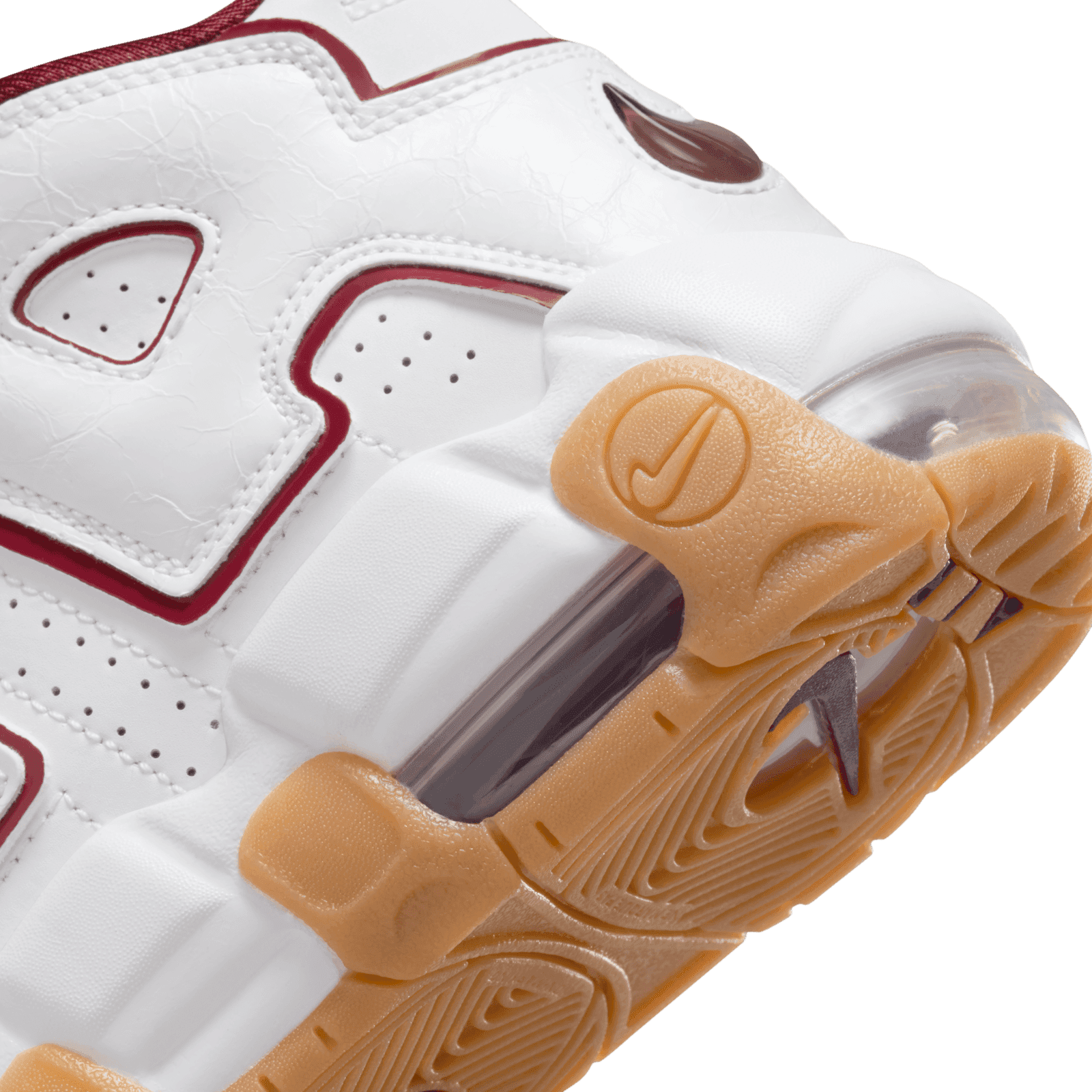 Nike Air More Uptempo GS 'White Team Red Gum' - FJ2846-100