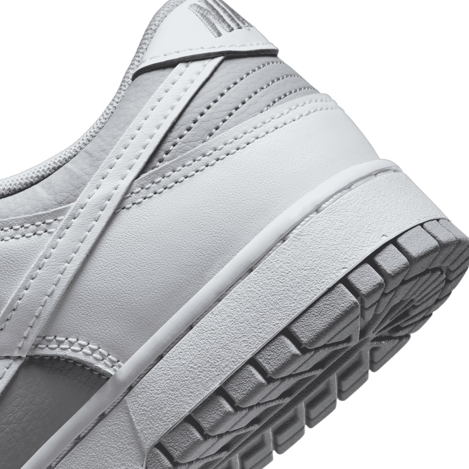 Pristine Grey And White Hues Adorn The Nike Dunk Low