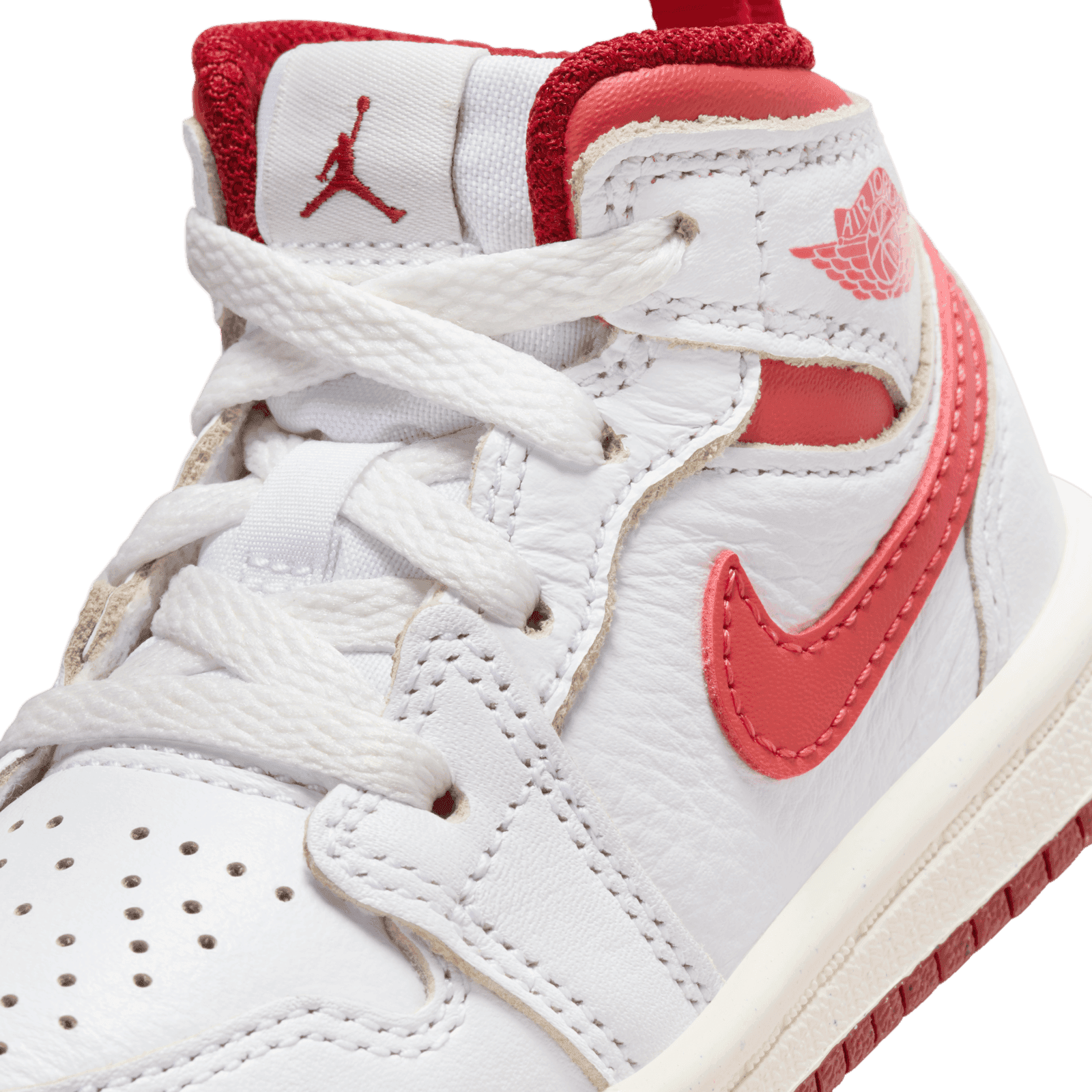Air Jordan 1 Mid SE TD 'White Dune Red' - FJ3466-160