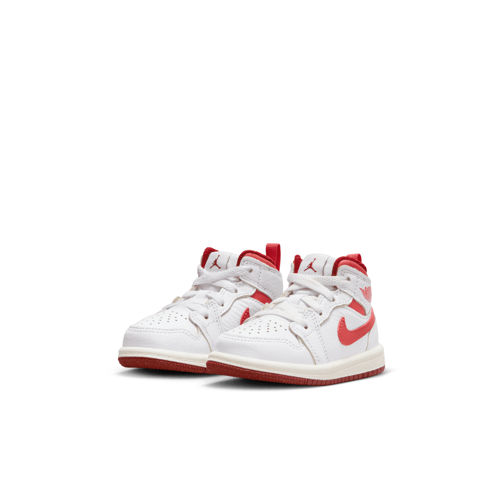 Air Jordan 1 Mid SE TD 'White Dune Red' - FJ3466-160