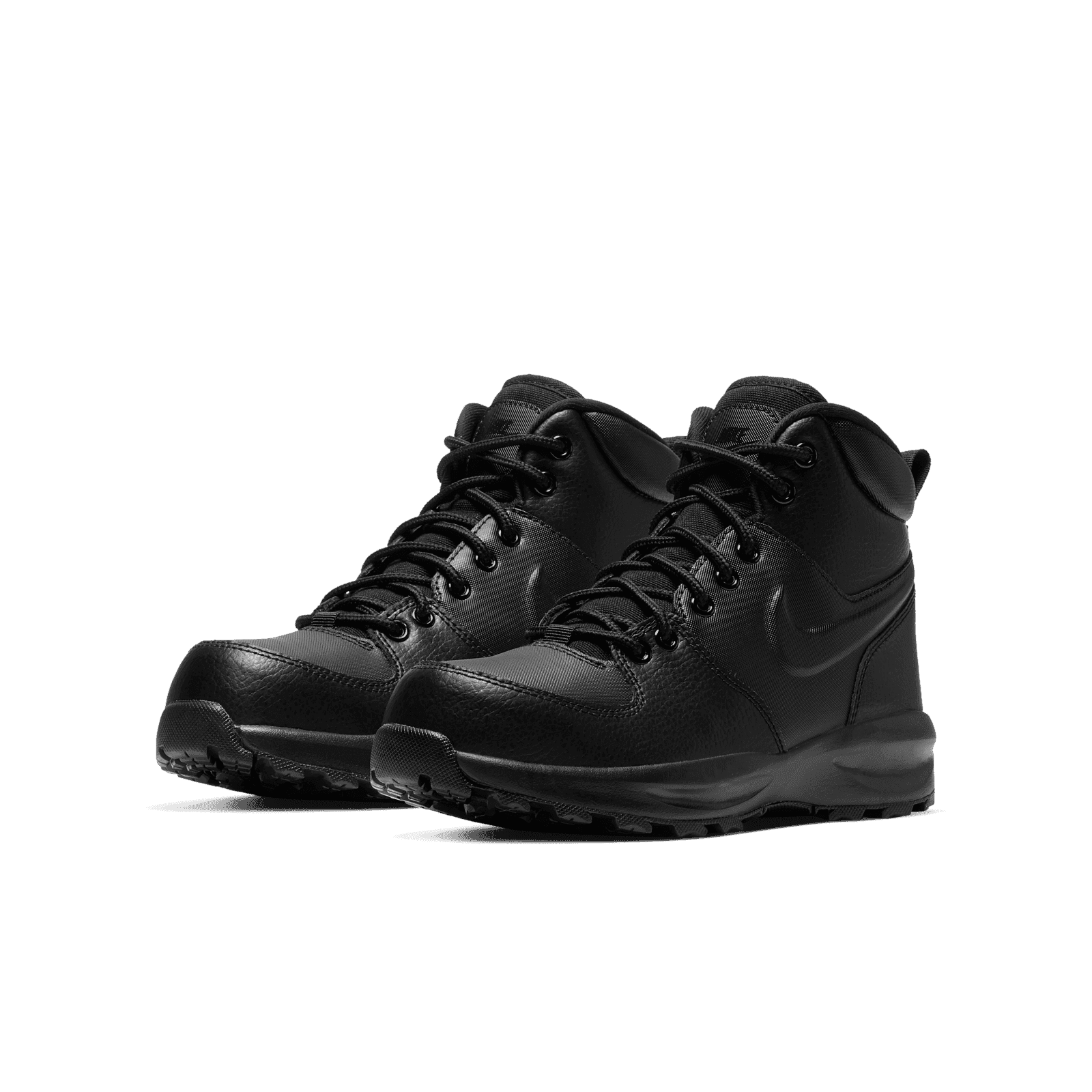 Nike Manoa Leather GS 'Triple Black' - BQ5372-001 Raffles & Where