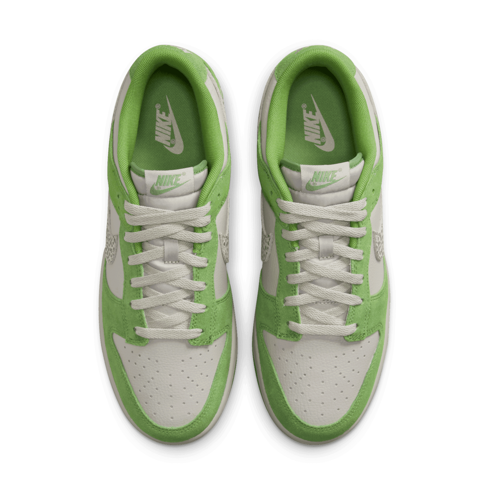 Safari Swooshes Appear On The Nike Dunk Low Chlorophyll
