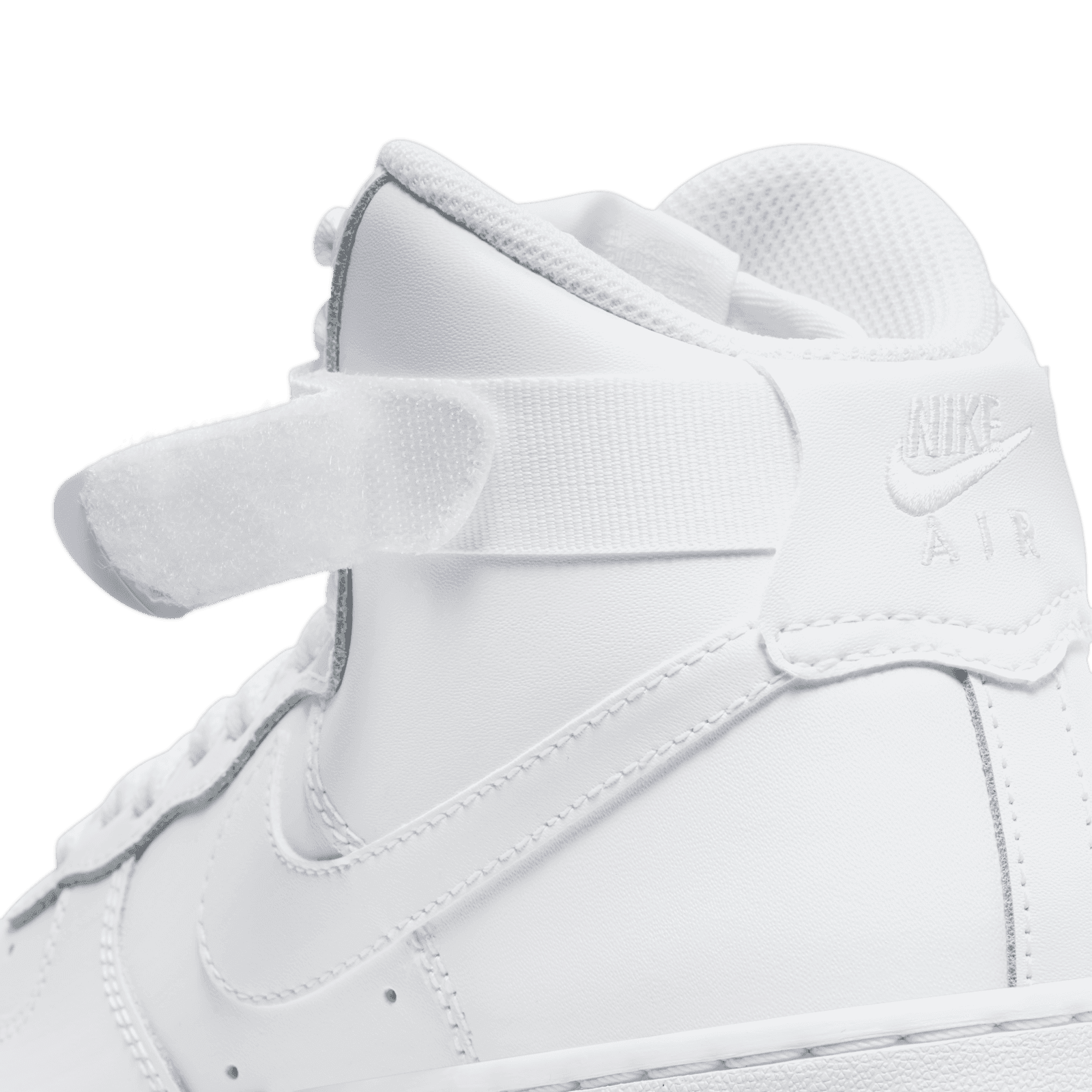 Nike Air Force 1 Hightop Sneakers - All White with White Swoosh - Size 8M NIKE (GS) Air Force 1 High 653998 100 - Shiekh main image 3