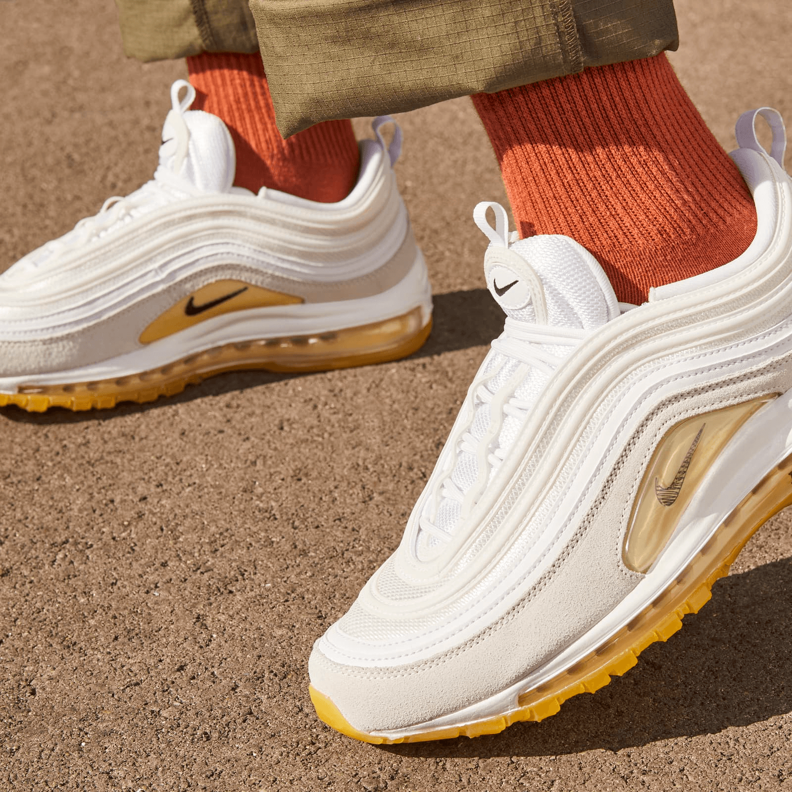 nike air max 97 white gum bottom