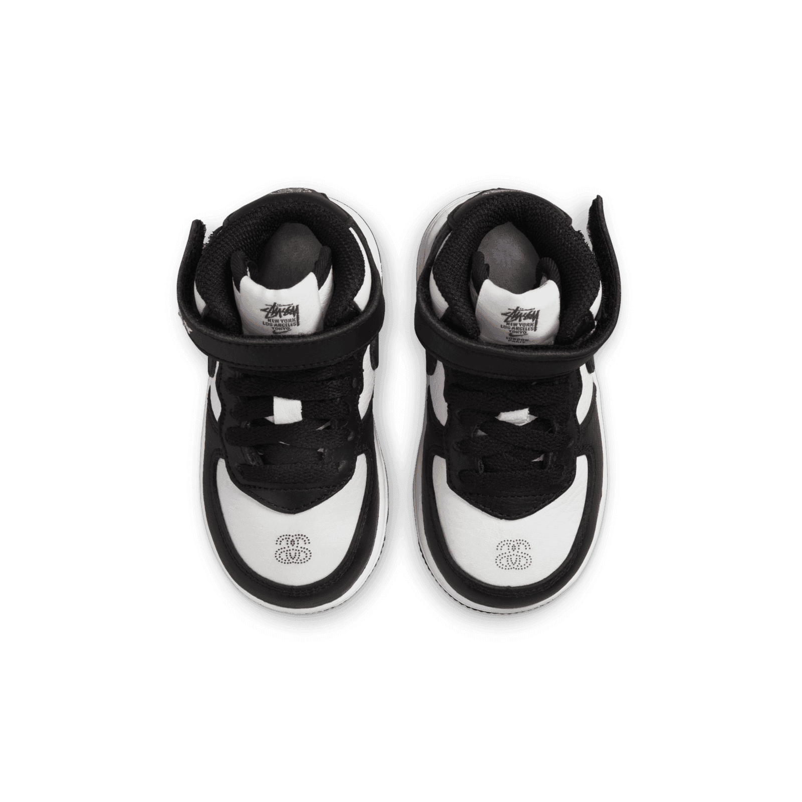 Nike Stussy x Air Force 1 Mid 'Black White' (TD) - DN4160-002